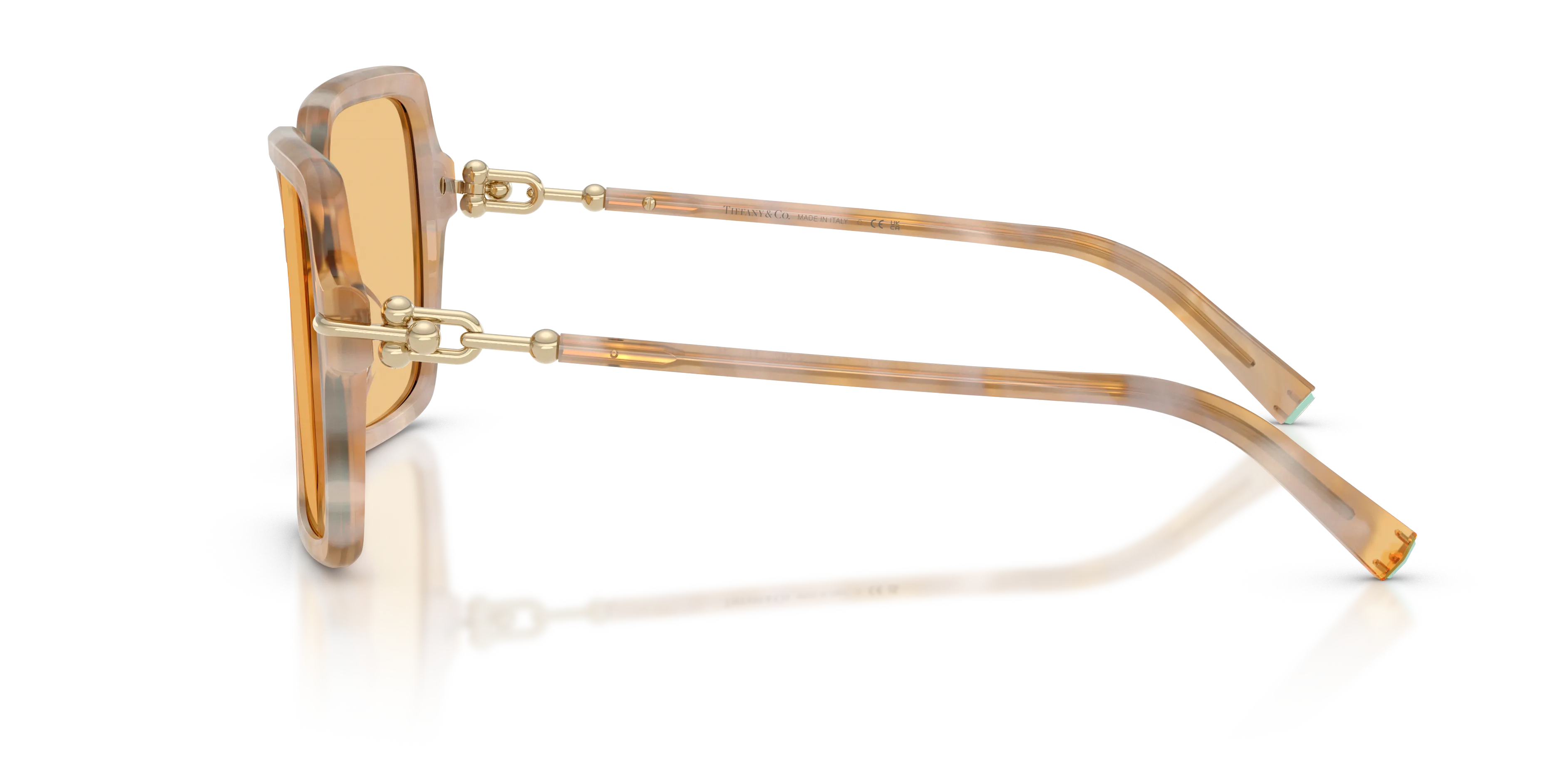 Tiffany TF4260U 8451/7 Occhiali da sole Acetato Tartaruga Arancione Squadrata Normale - immagine 4