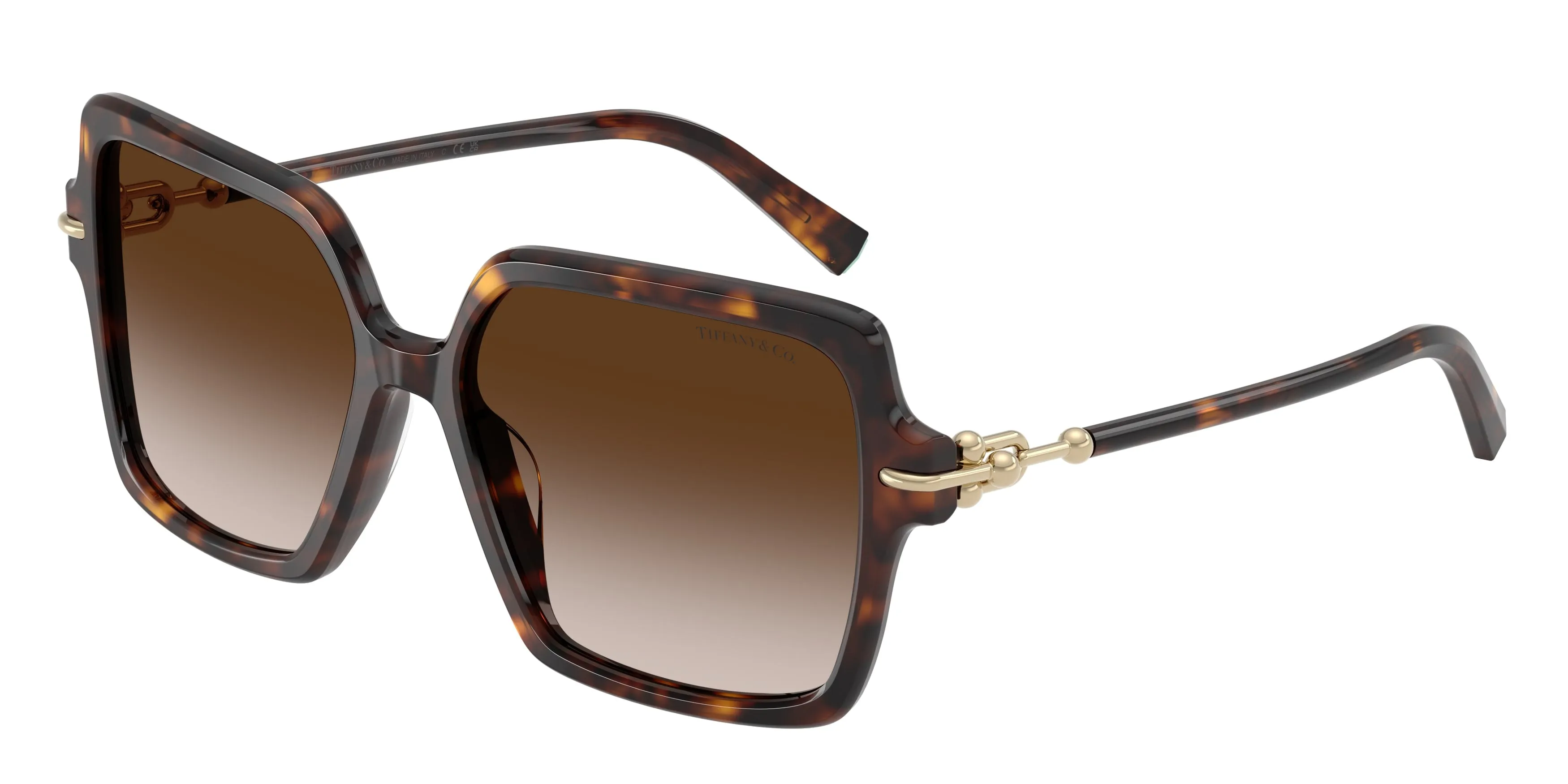 Tiffany TF4260U 80153B Occhiali da sole Acetato Tartaruga Marrone Squadrata Normale Sfumato - immagine 1