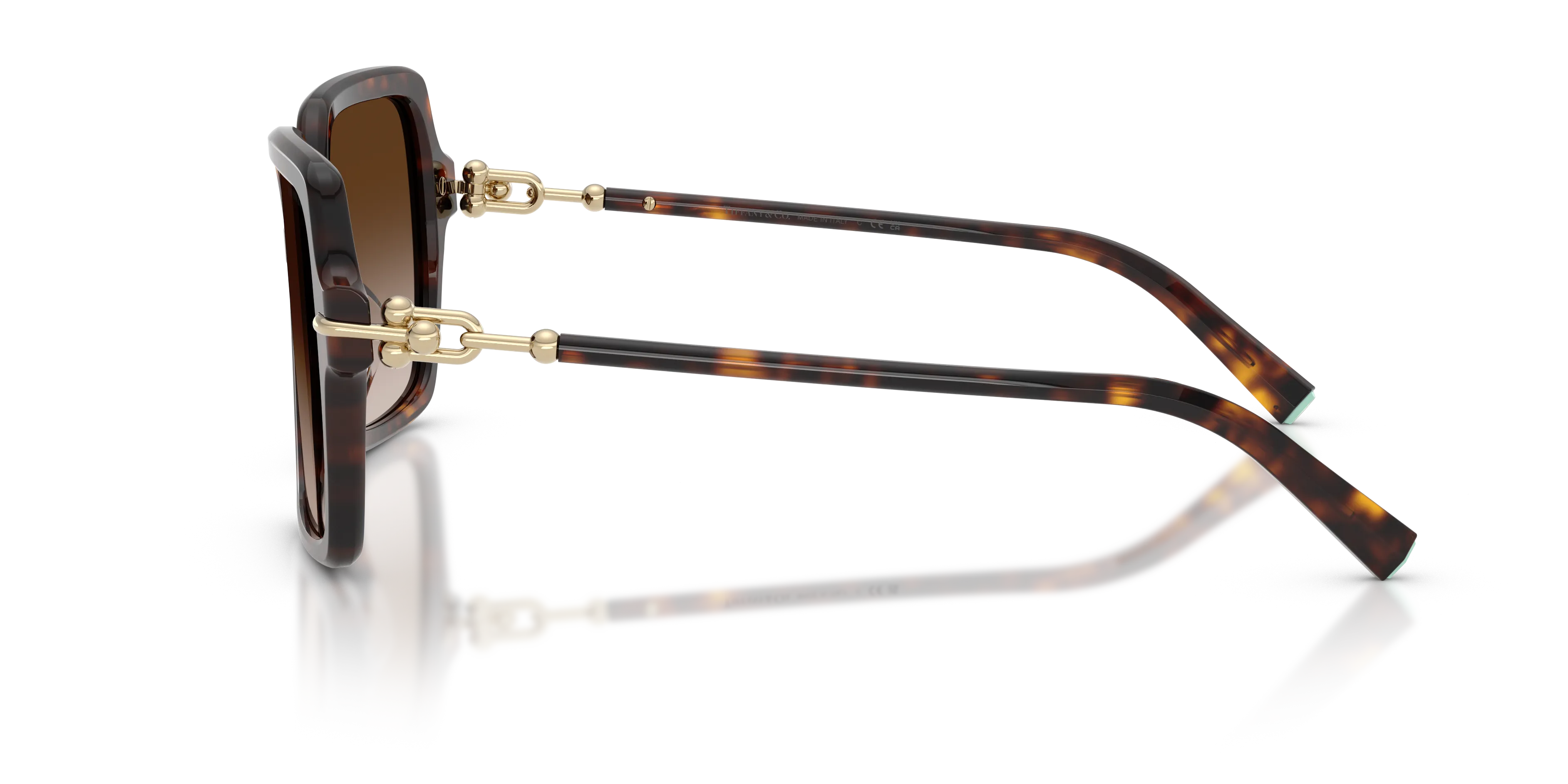 Tiffany TF4260U 80153B Occhiali da sole Acetato Tartaruga Marrone Squadrata Normale Sfumato - immagine 4