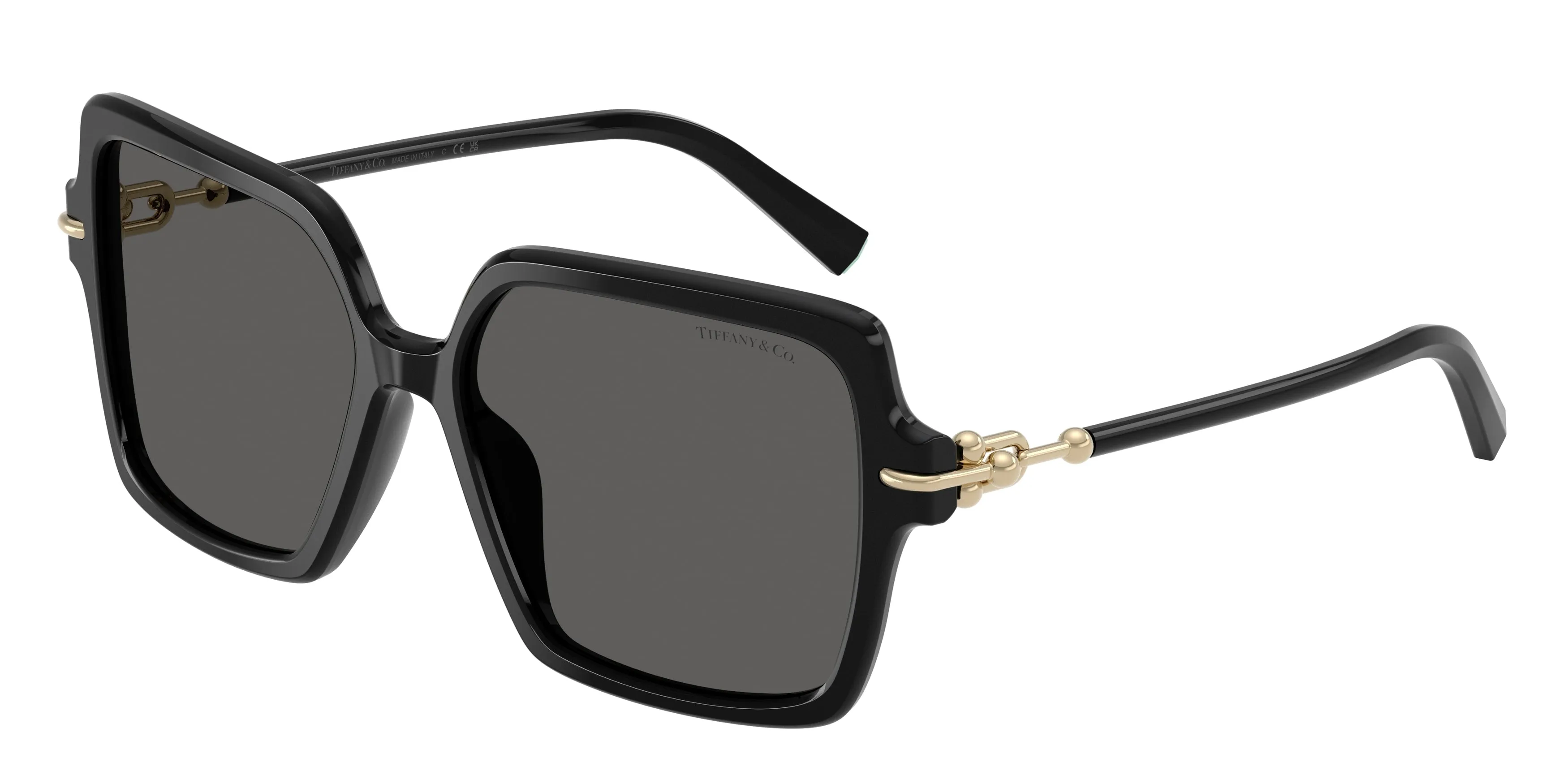 Tiffany TF4260U 8001S4 Occhiali da sole Acetato Nero Grigio Squadrata Normale - immagine 1