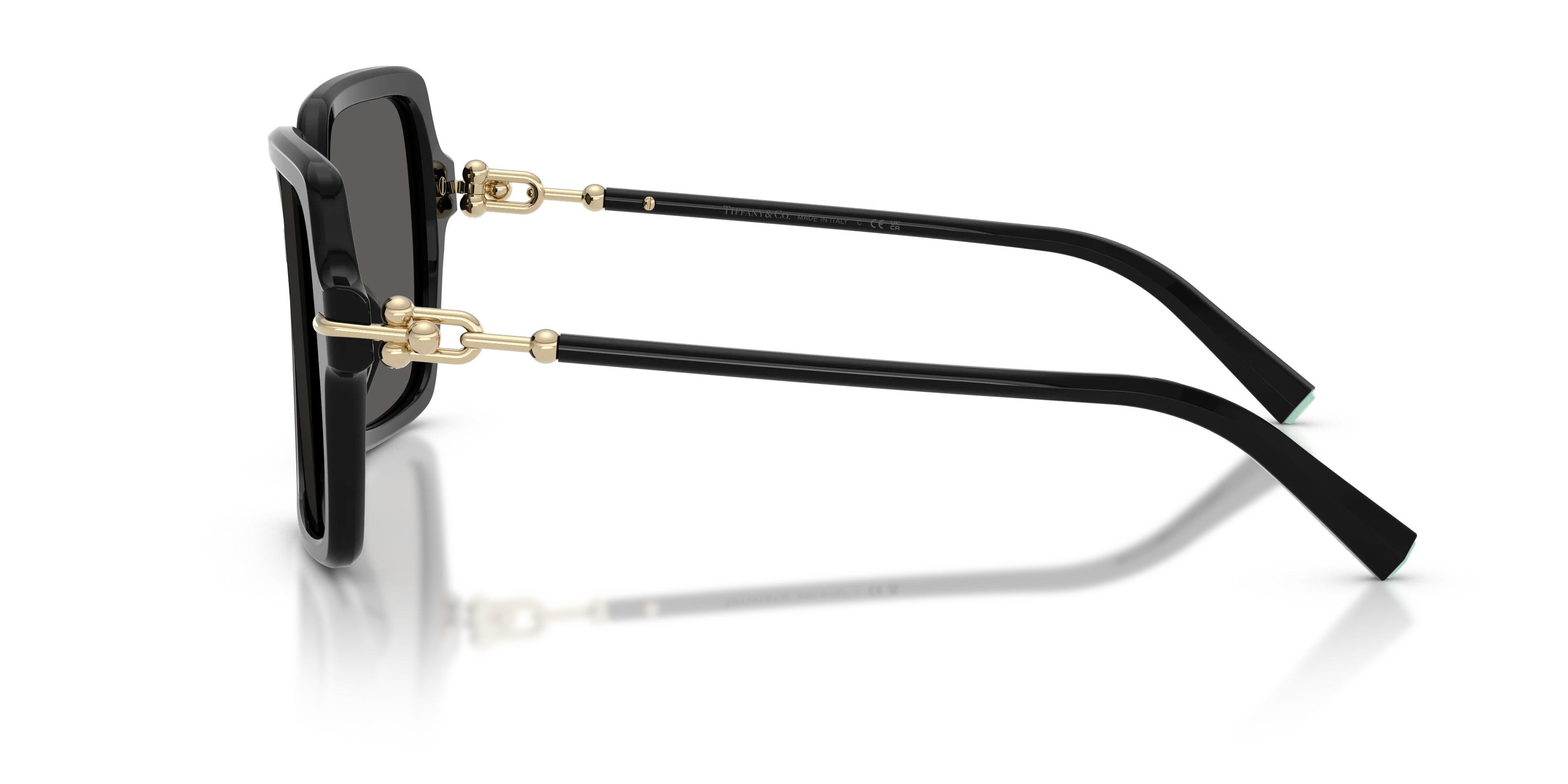 Tiffany TF4260U 8001S4 Occhiali da sole Acetato Nero Grigio Squadrata Normale - immagine 4