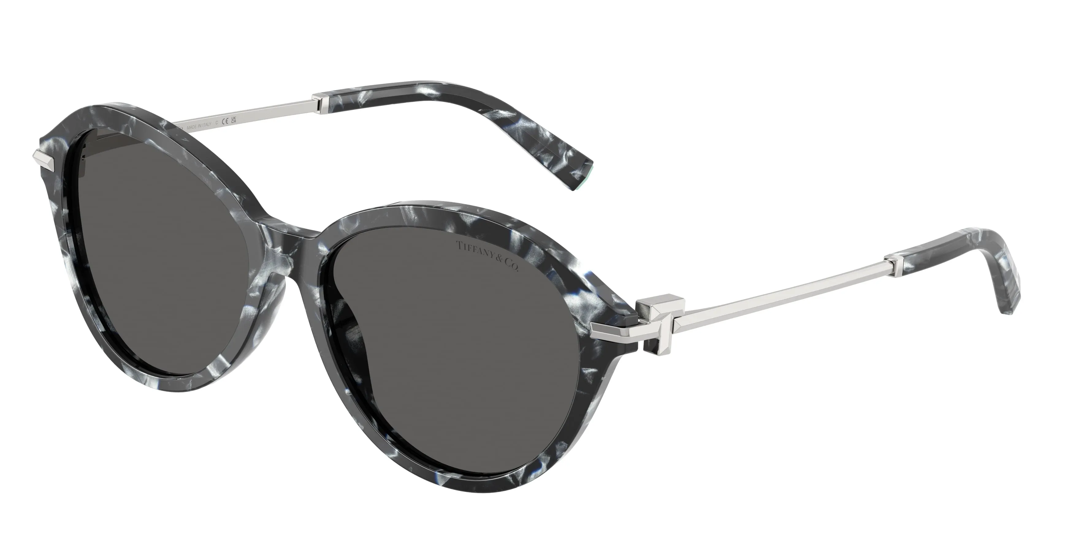 Tiffany TF4259 8428S4 Occhiali da sole Acetato Tartaruga Grigio Rotonda Normale - immagine 1