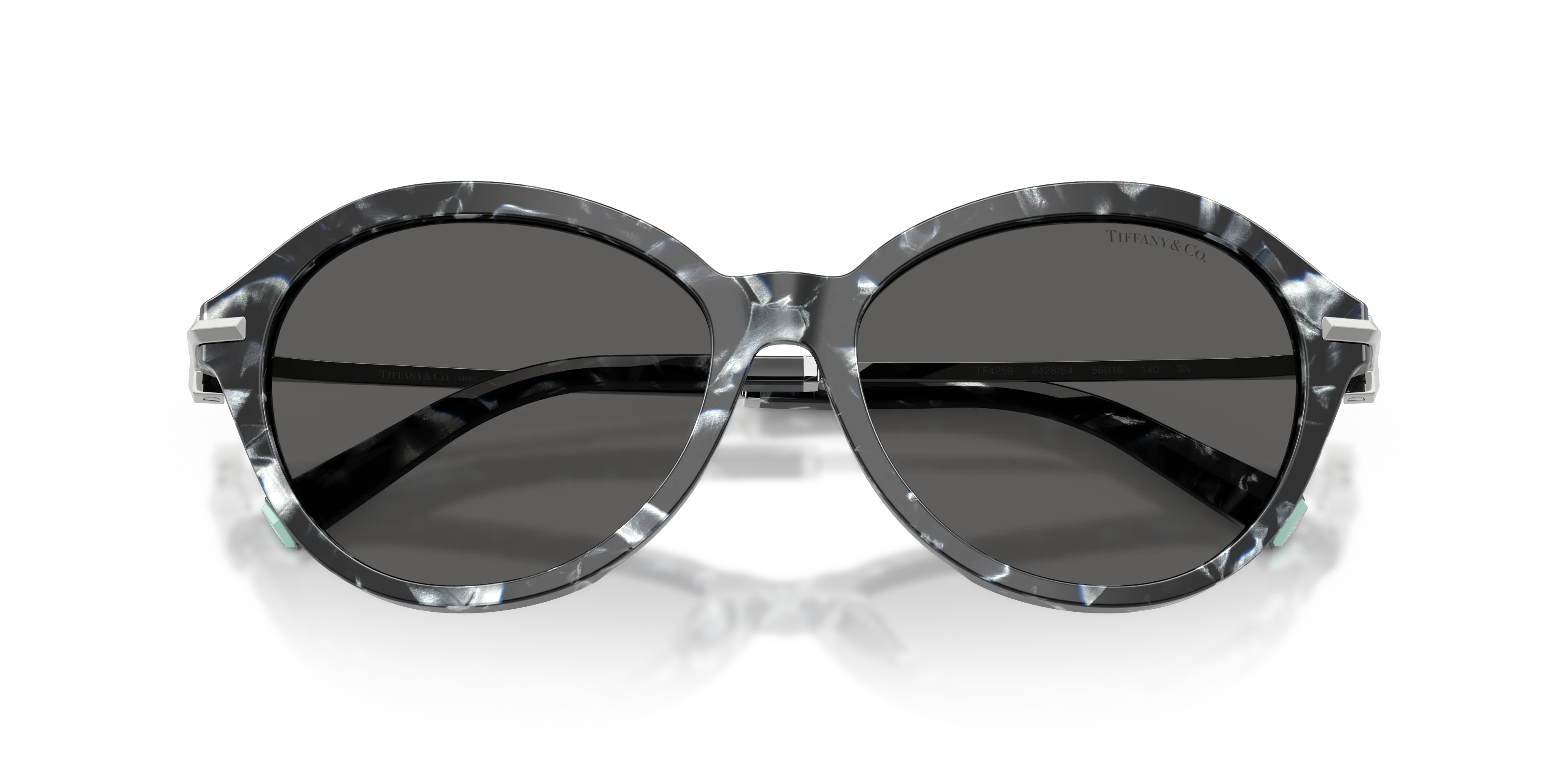 Tiffany TF4259 8428S4 Occhiali da sole Acetato Tartaruga Grigio Rotonda Normale - immagine 2
