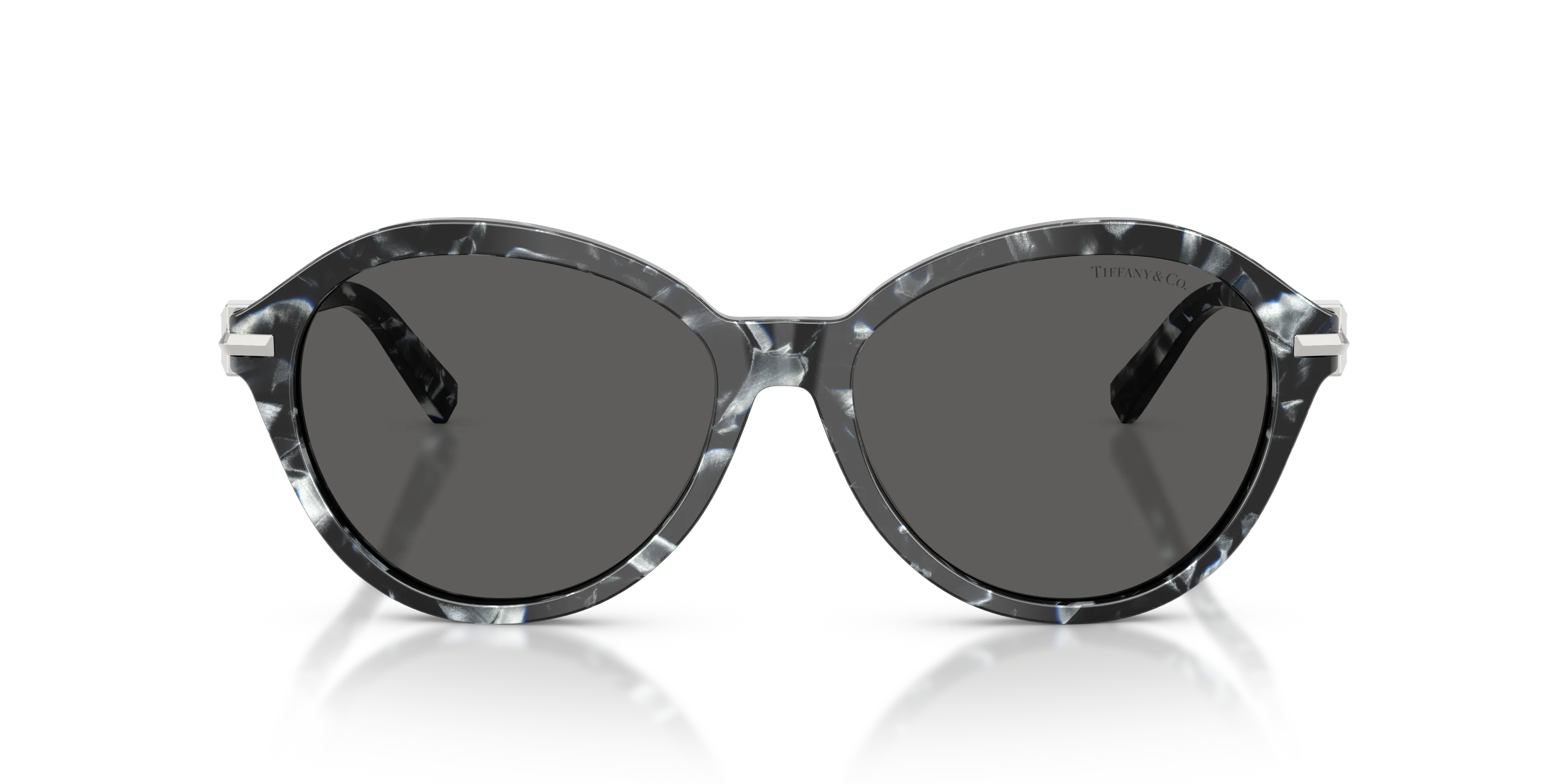 Tiffany TF4259 8428S4 Occhiali da sole Acetato Tartaruga Grigio Rotonda Normale - immagine 3