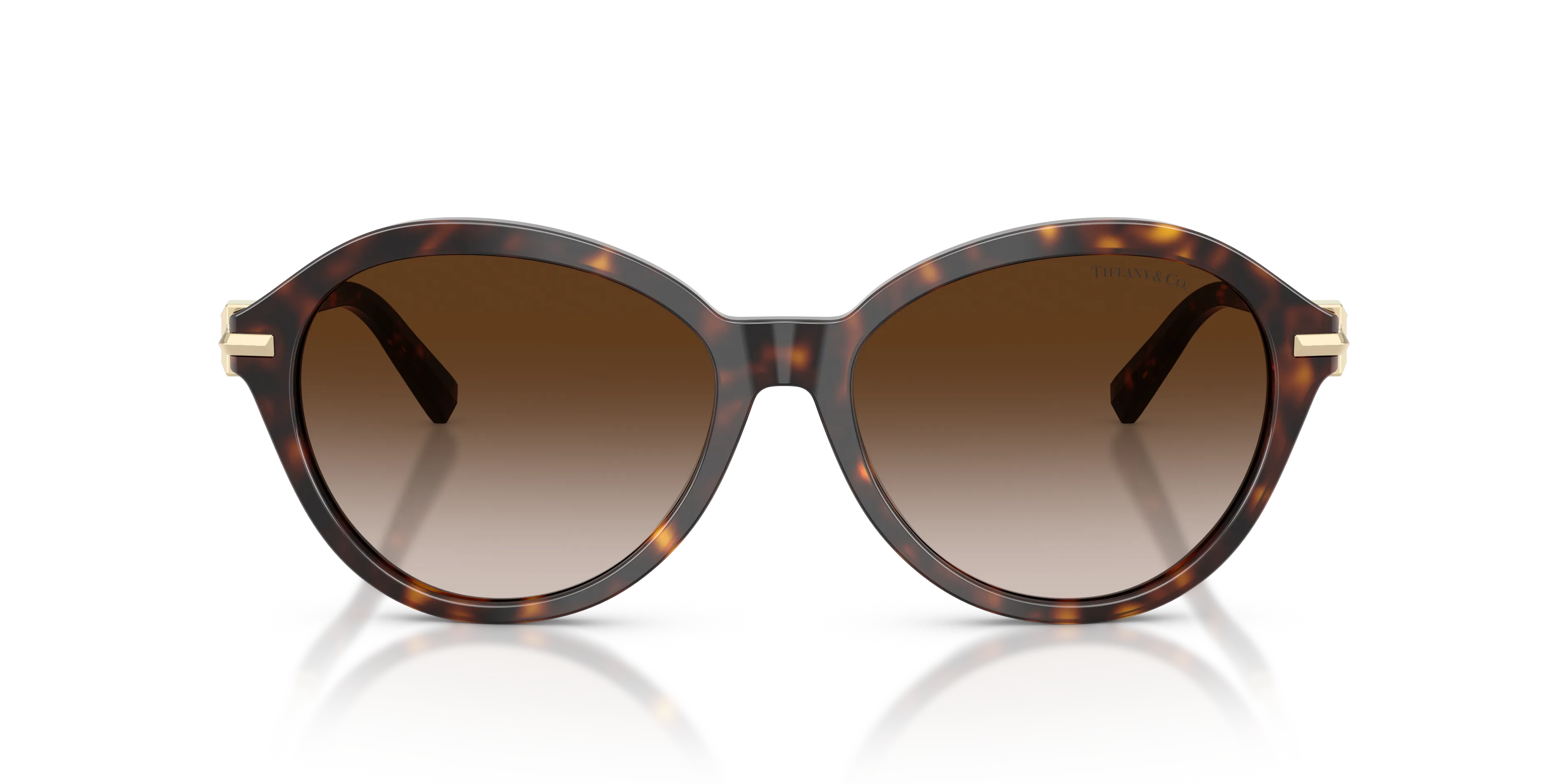 Tiffany TF4259 80153B Occhiali da sole Acetato Tartaruga Marrone Rotonda Normale Sfumato - immagine 3