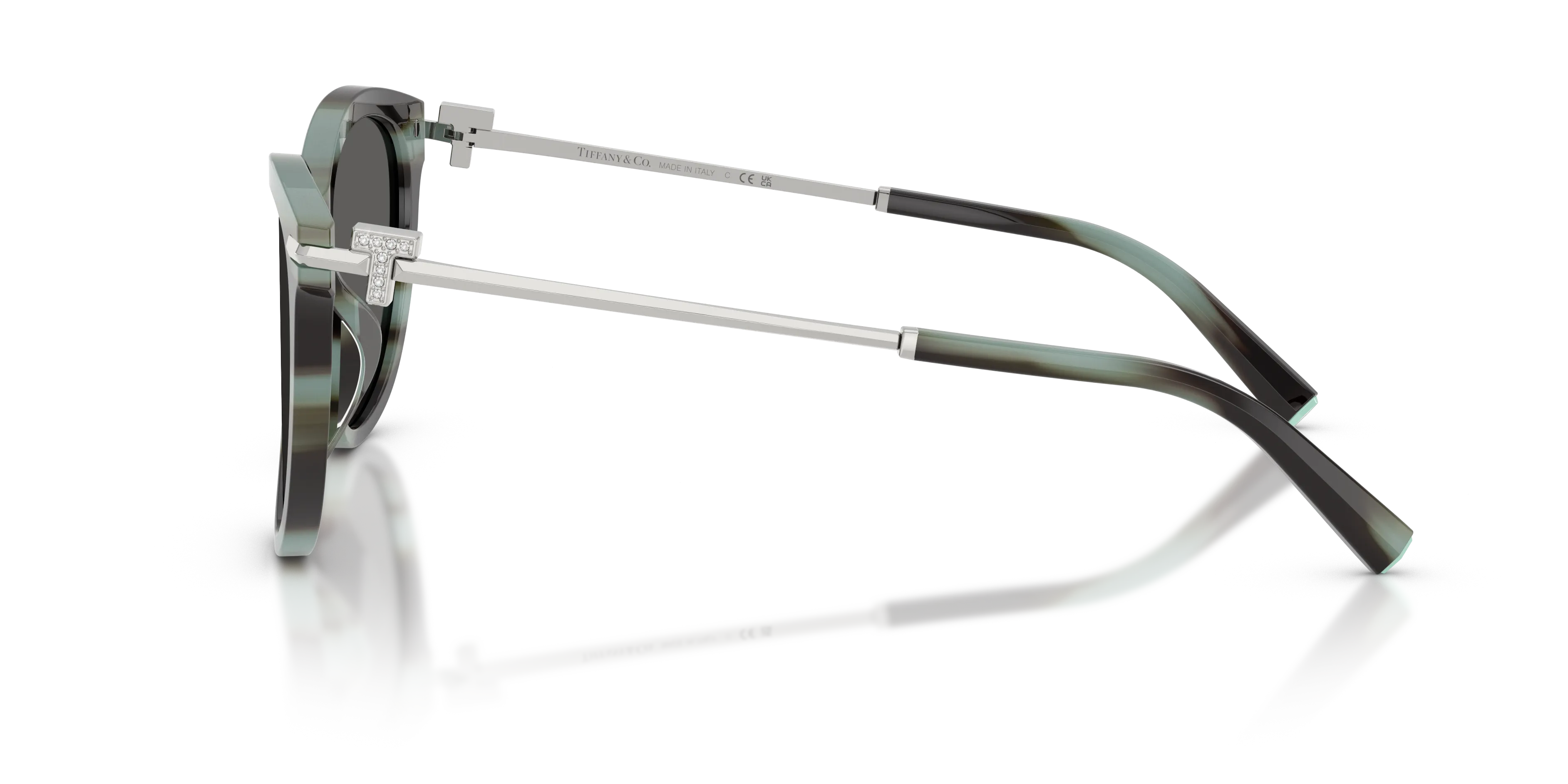 Tiffany TF4258BU 8443S4 Occhiali da sole Acetato Tartaruga Grigio Pantos Normale - immagine 4