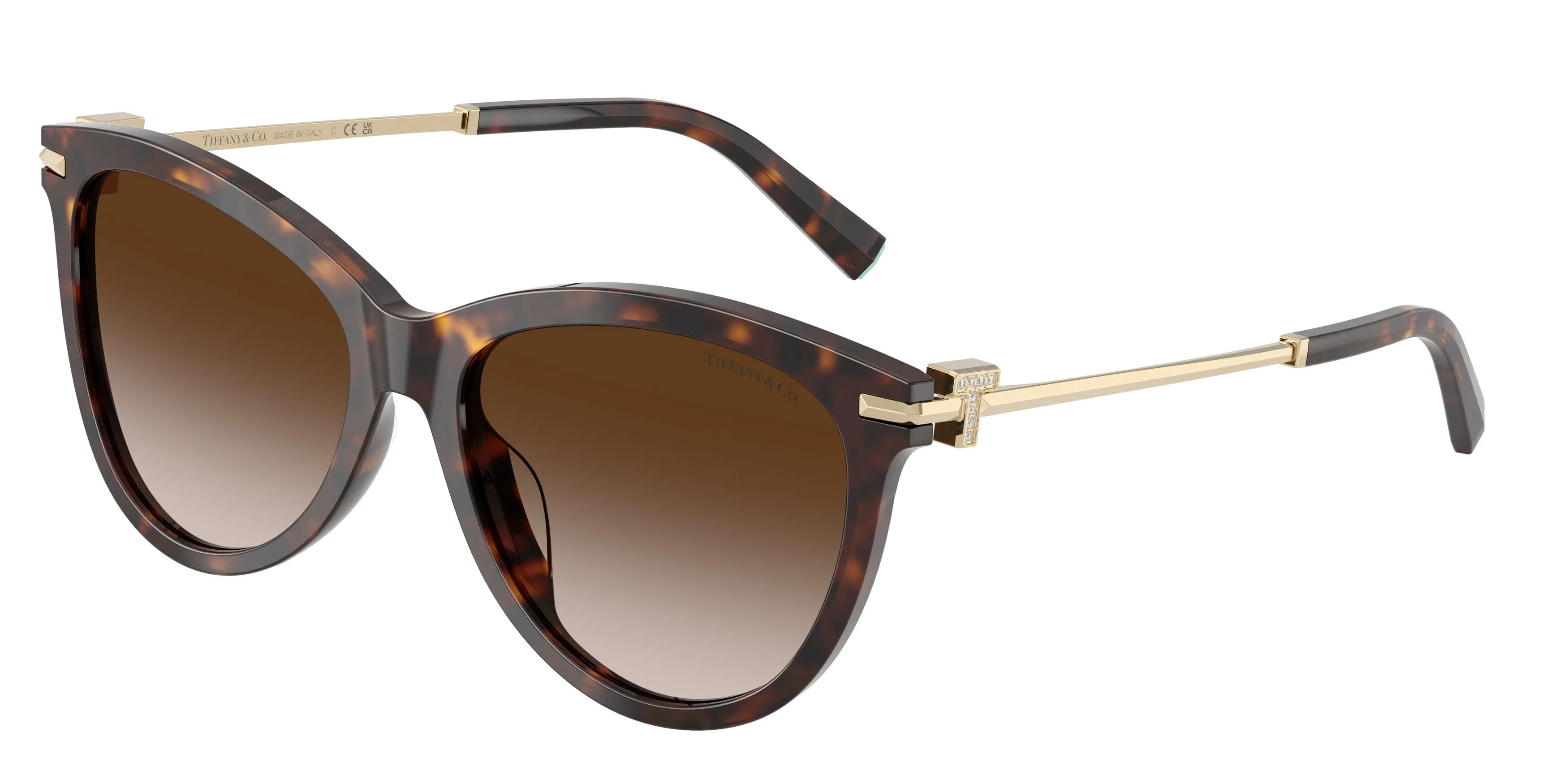 Tiffany TF4258BU 80153B Occhiali da sole Acetato Tartaruga Marrone Pantos Normale Sfumato - immagine 1