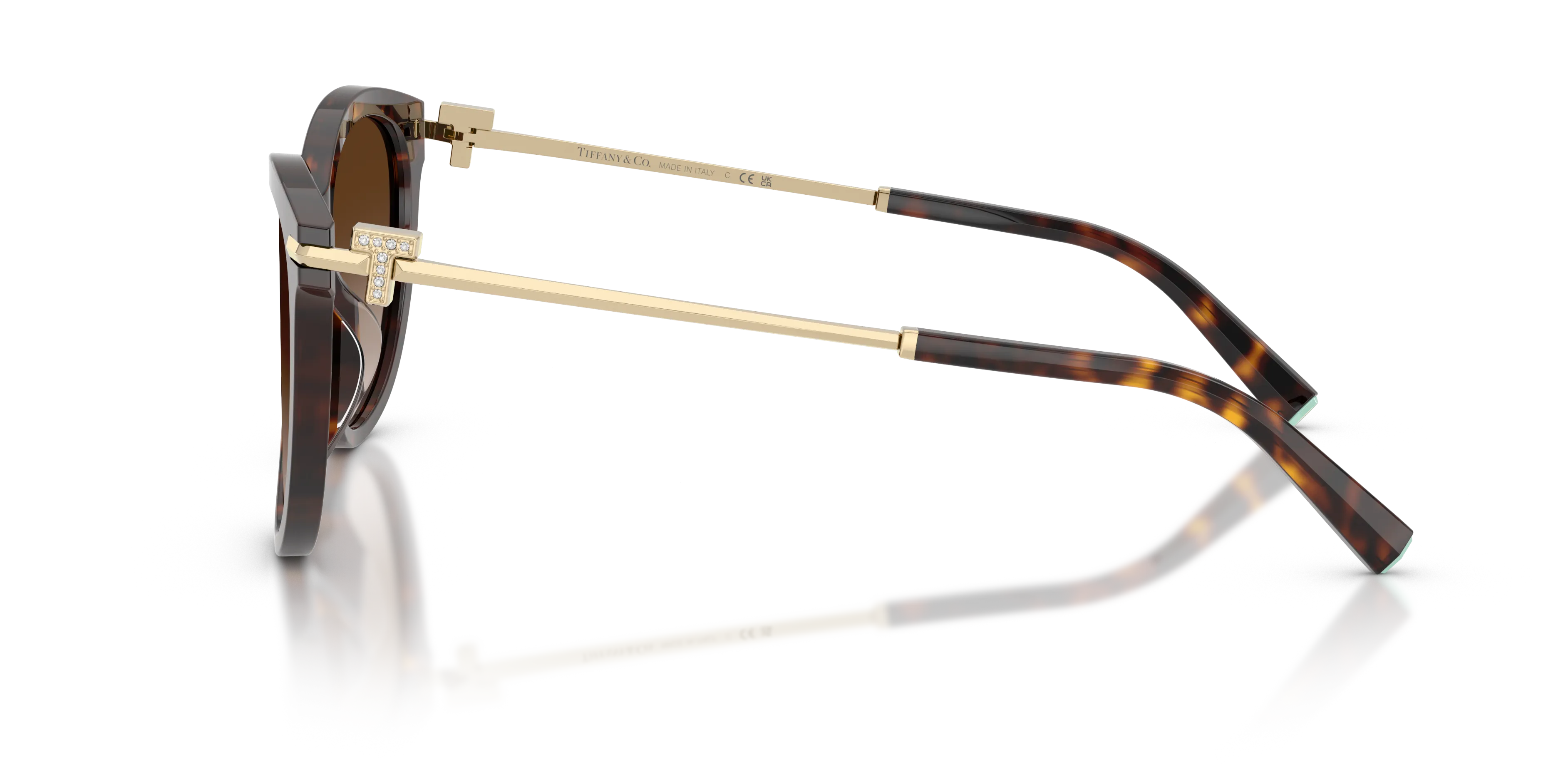 Tiffany TF4258BU 80153B Occhiali da sole Acetato Tartaruga Marrone Pantos Normale Sfumato - immagine 4