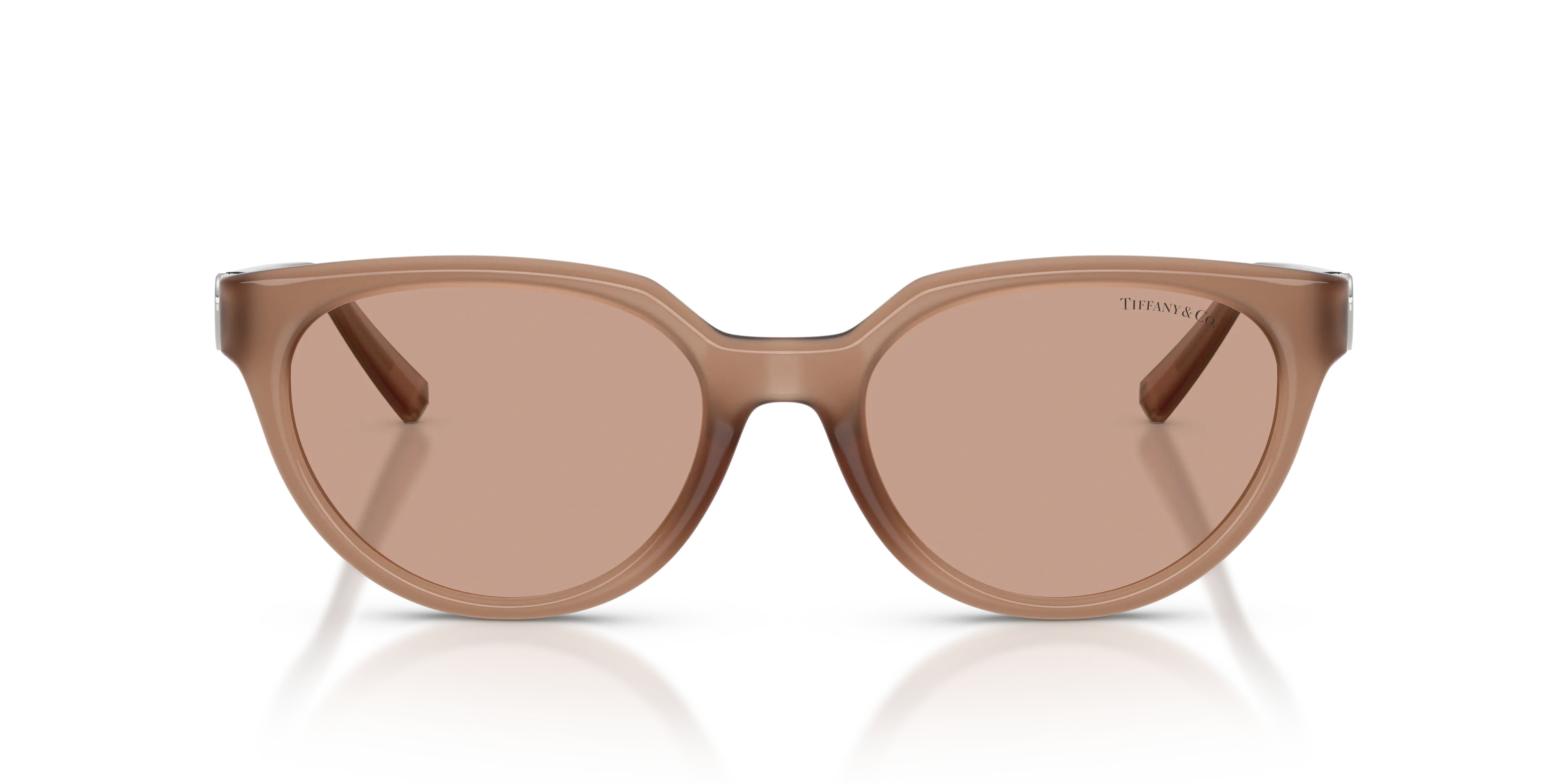 Tiffany TF4256D 844973 Occhiali da sole Iniettato Marrone Marrone Cat Eye Normale - immagine 3