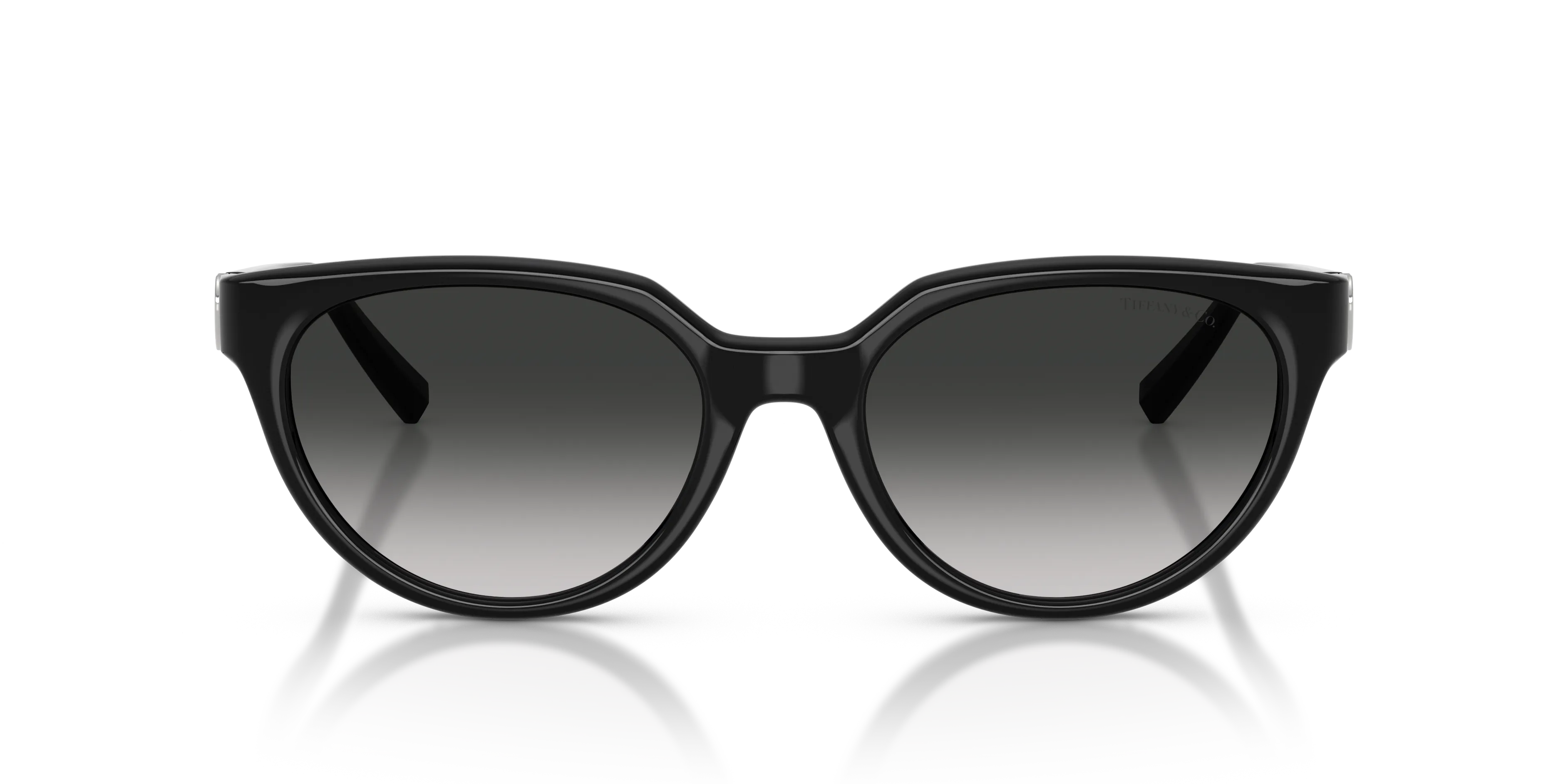 Tiffany TF4256D 80013C Occhiali da sole Iniettato Nero Grigio Cat Eye Normale Sfumato - immagine 3