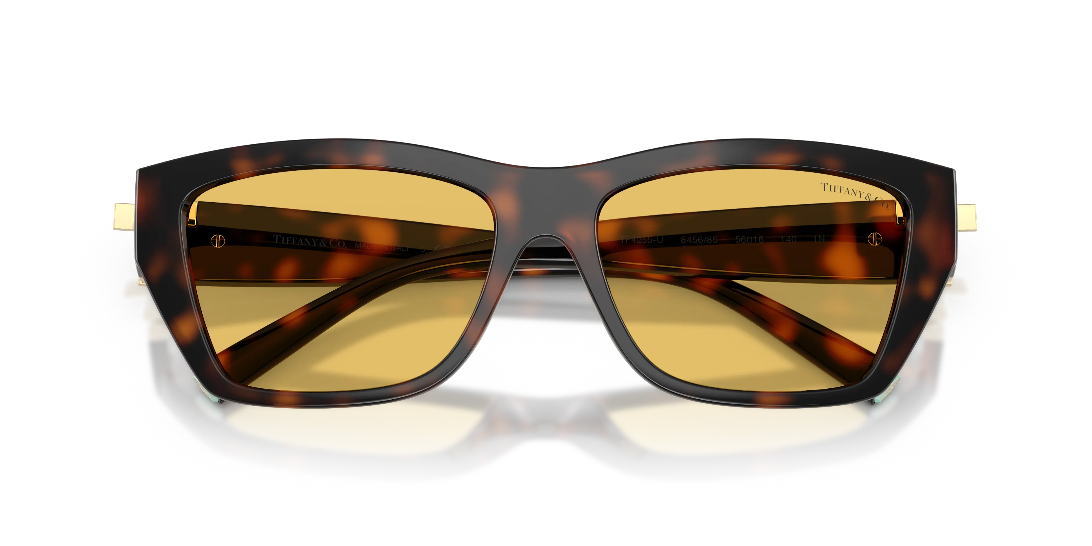 Tiffany TF4255U 845685 Occhiali da sole Iniettato Tartaruga Giallo Squadrata Normale - immagine 2