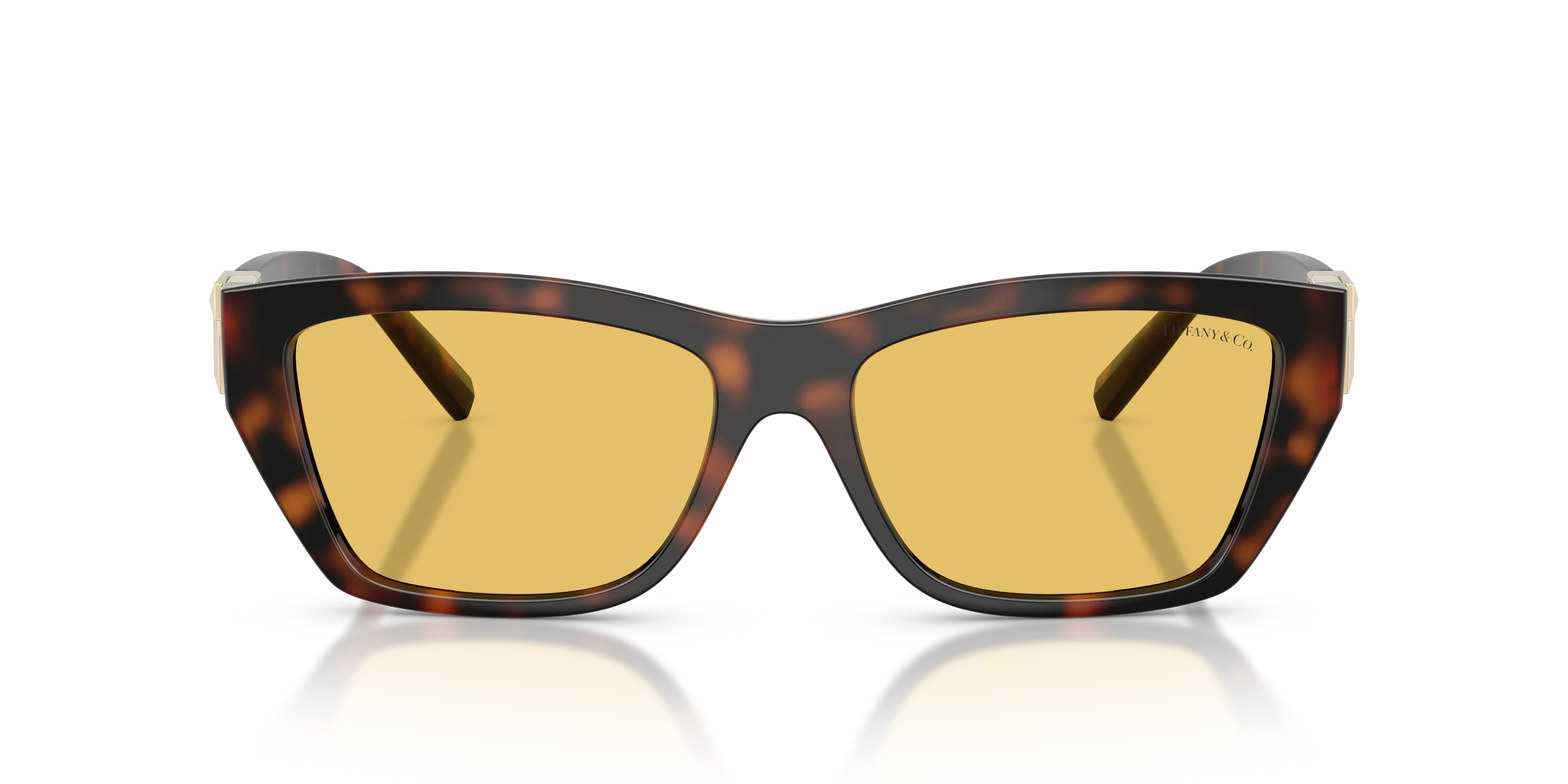 Tiffany TF4255U 845685 Occhiali da sole Iniettato Tartaruga Giallo Squadrata Normale - immagine 3