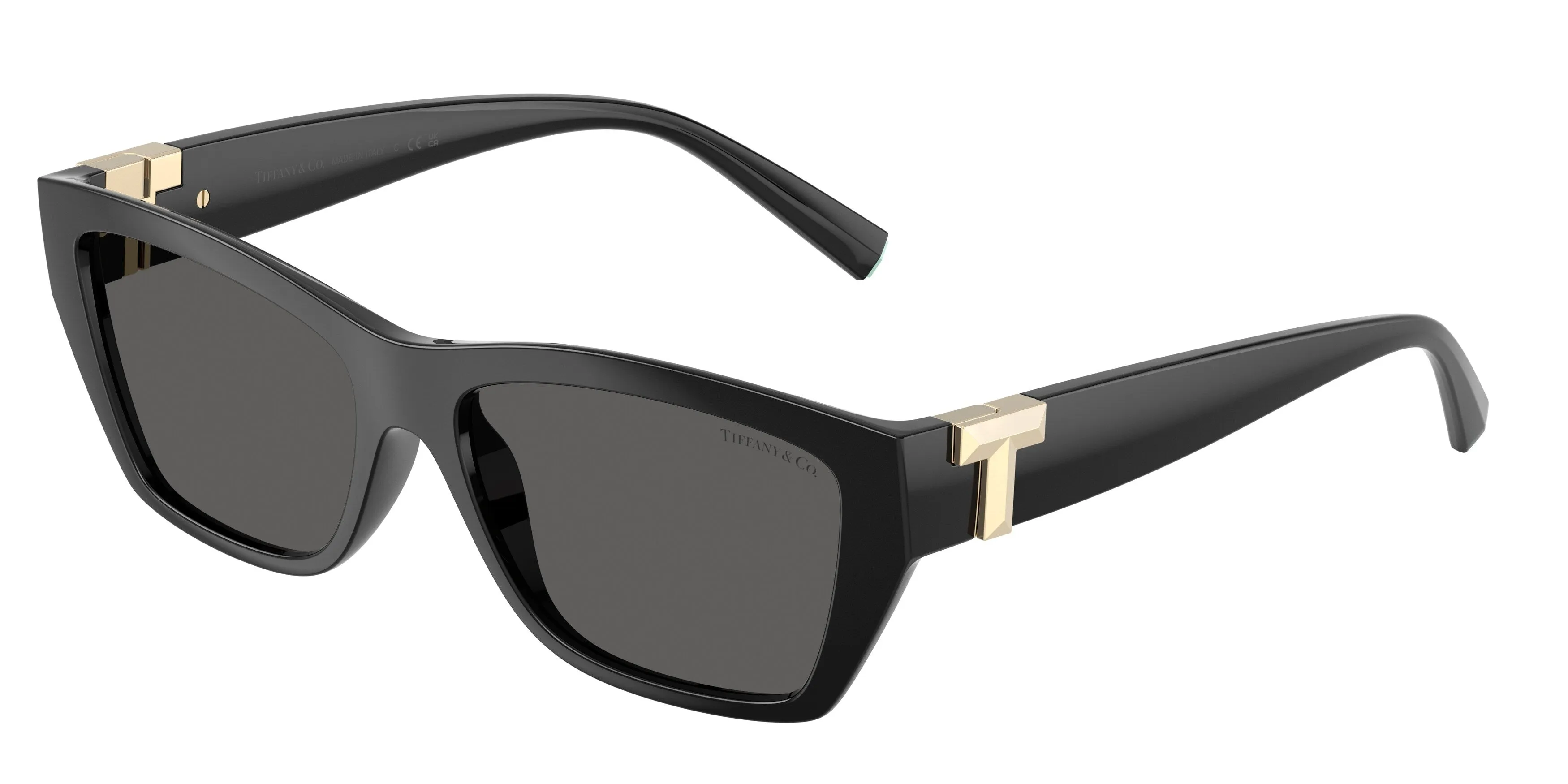 Tiffany TF4255U 8001S4 Occhiali da sole Iniettato Nero Grigio Squadrata Normale - immagine 1