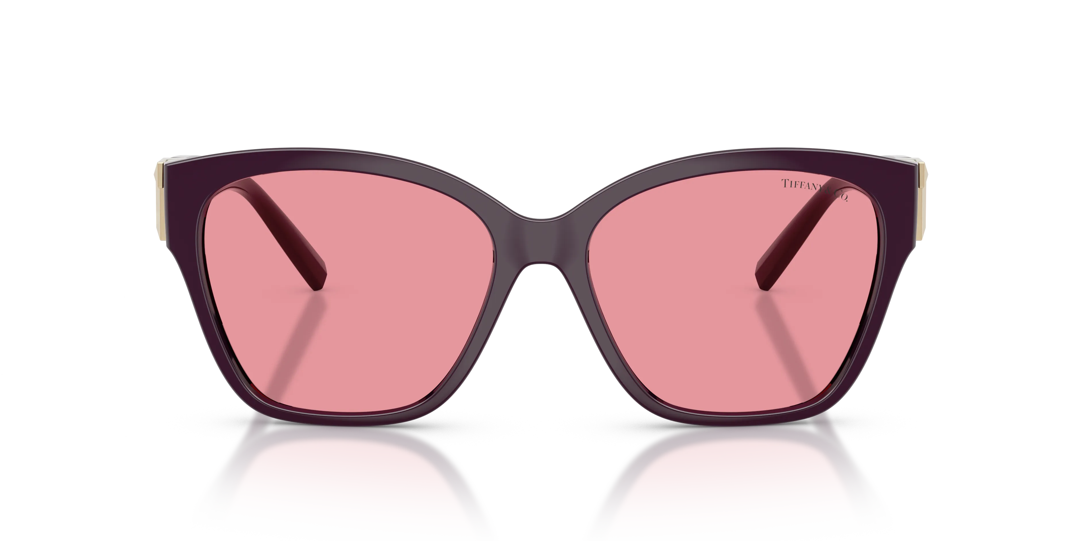 Tiffany TF4254U 84279L Occhiali da sole Iniettato Nero Rosa Squadrata Specchiate - immagine 3