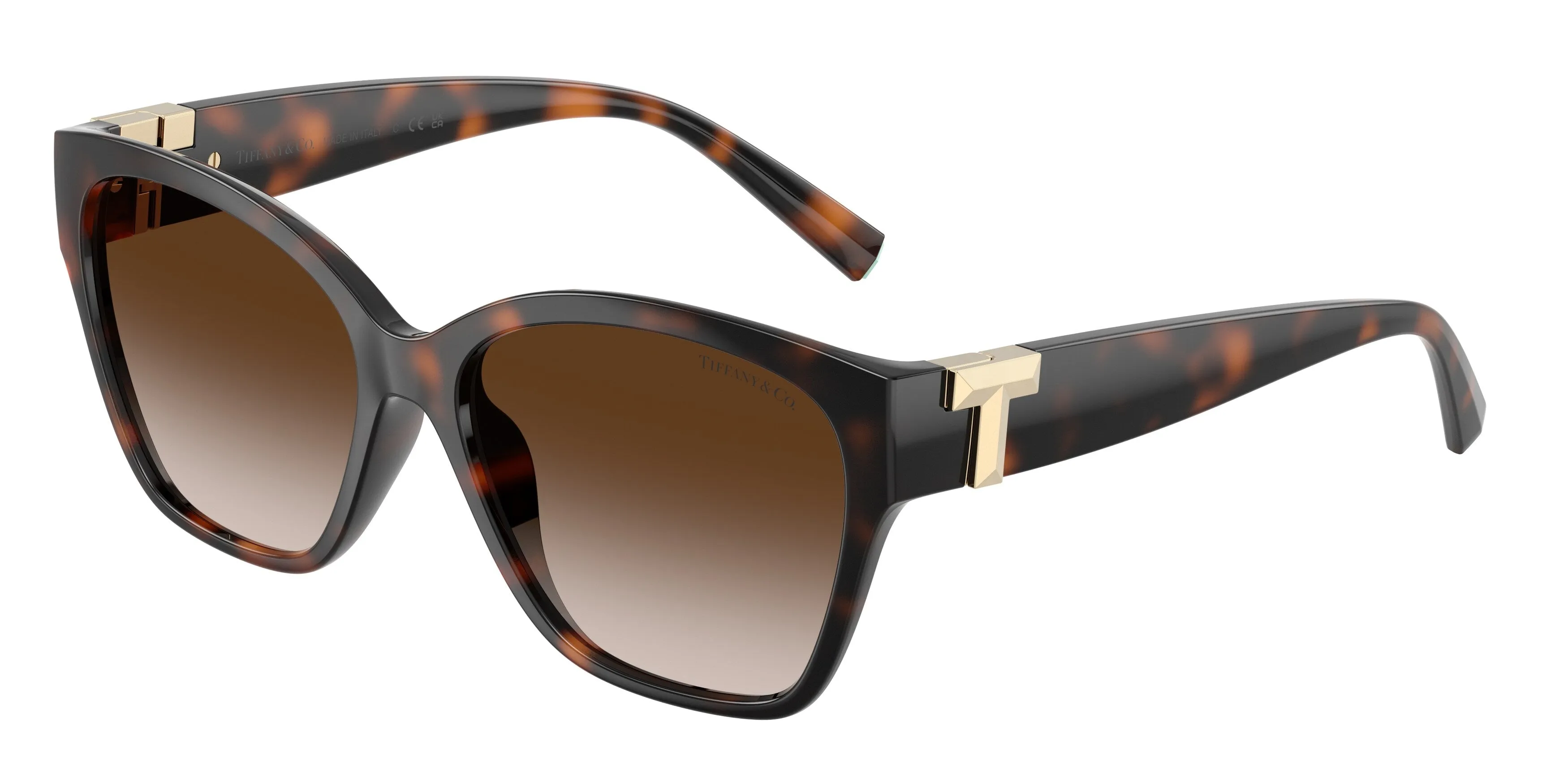 Tiffany TF4254U 80153B Occhiali da sole Iniettato Tartaruga Marrone Squadrata Normale Sfumato - immagine 1