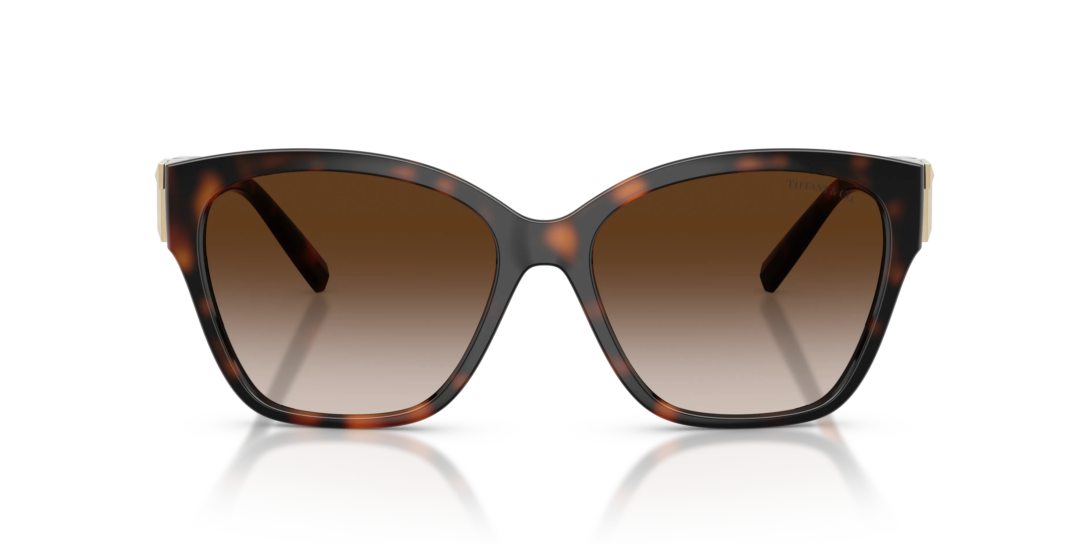 Tiffany TF4254U 80153B Occhiali da sole Iniettato Tartaruga Marrone Squadrata Normale Sfumato - immagine 3