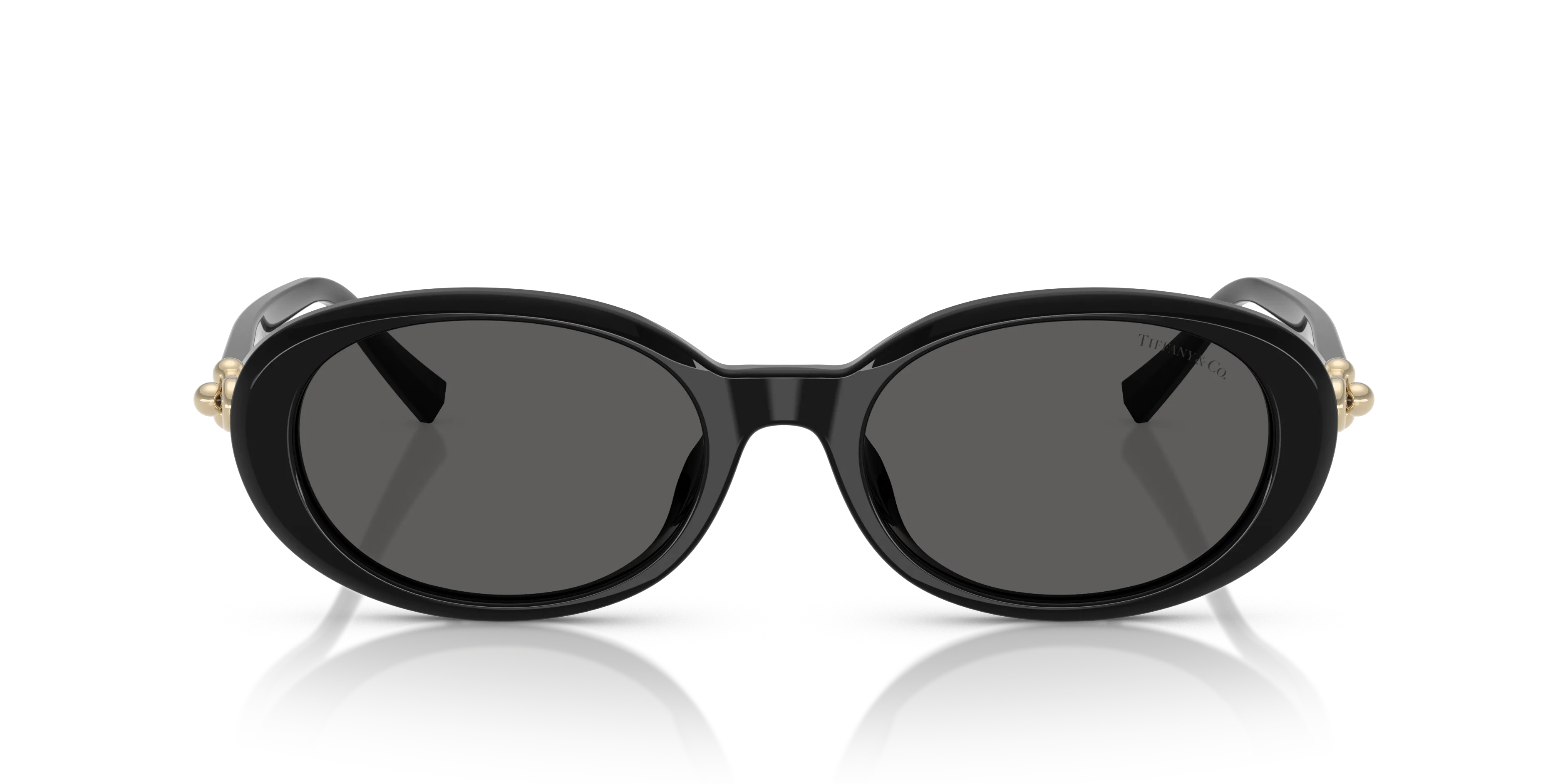 Tiffany TF4242D 8361S4 Occhiali da sole Acetato Nero Grigio Rotonda Normale - immagine 3