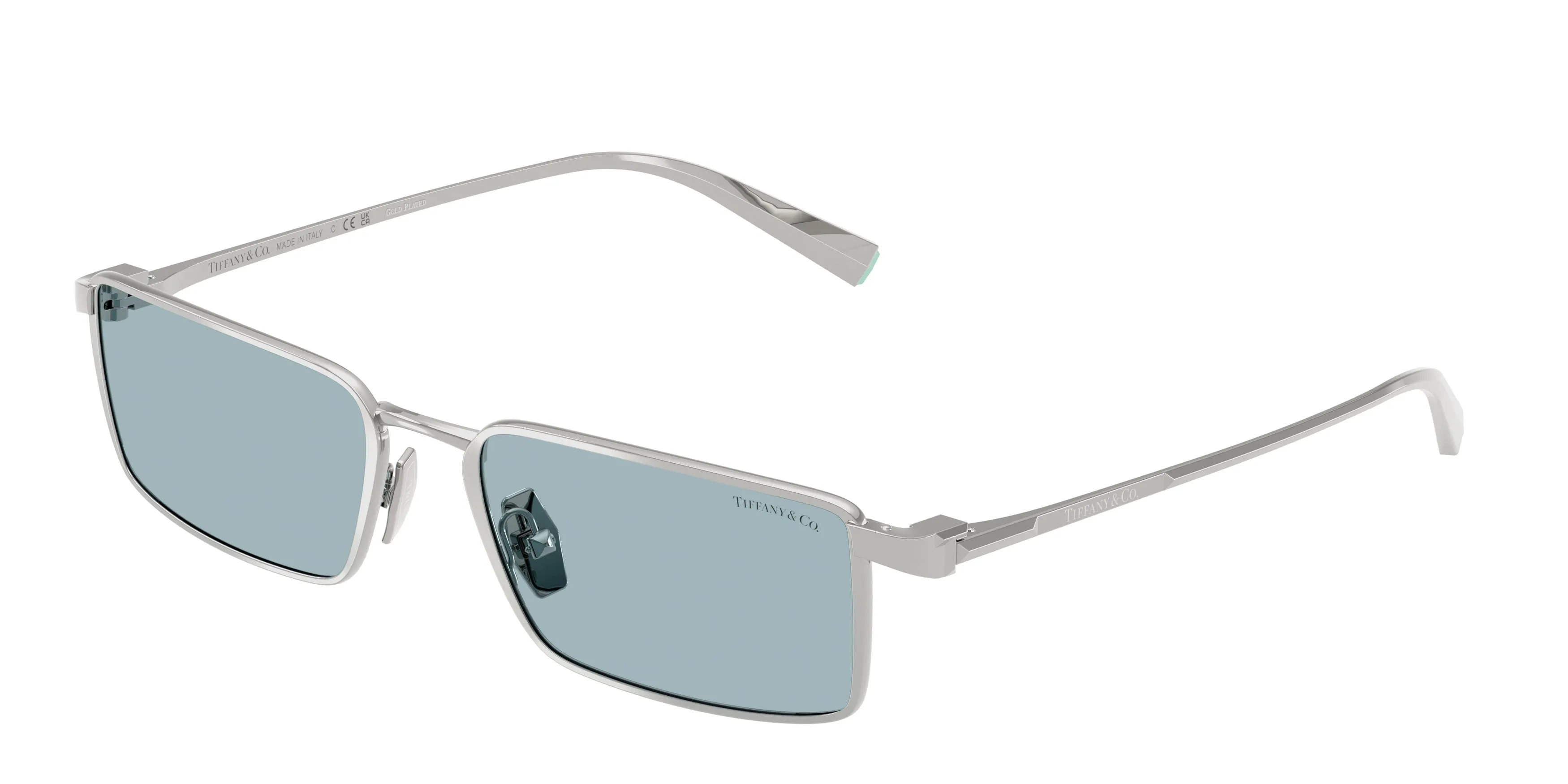 Tiffany TF3121KB 623756 Occhiali da sole Metallo Argento Blu Squadrata Normale - immagine 1