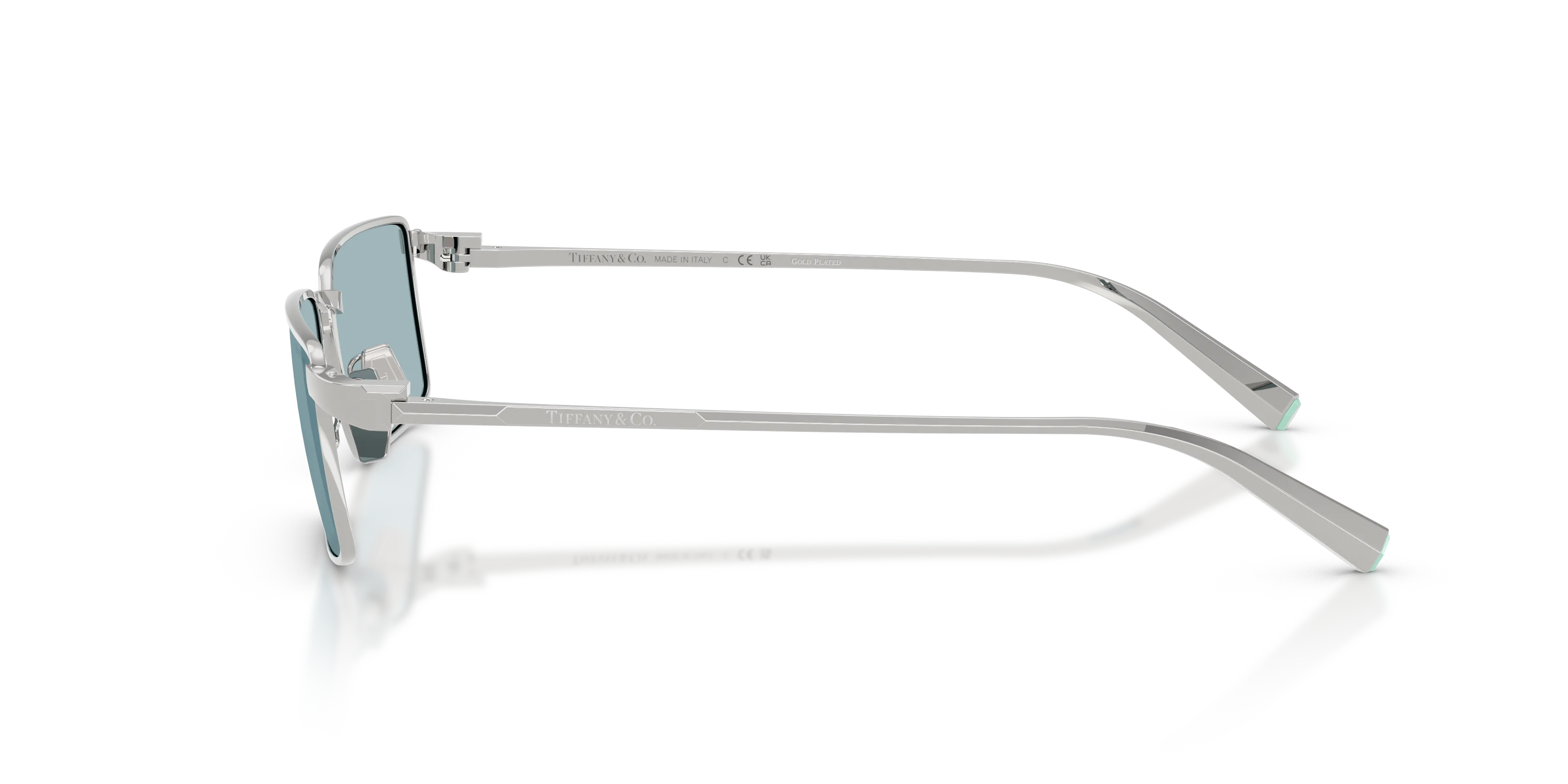 Tiffany TF3121KB 623756 Occhiali da sole Metallo Argento Blu Squadrata Normale - immagine 4