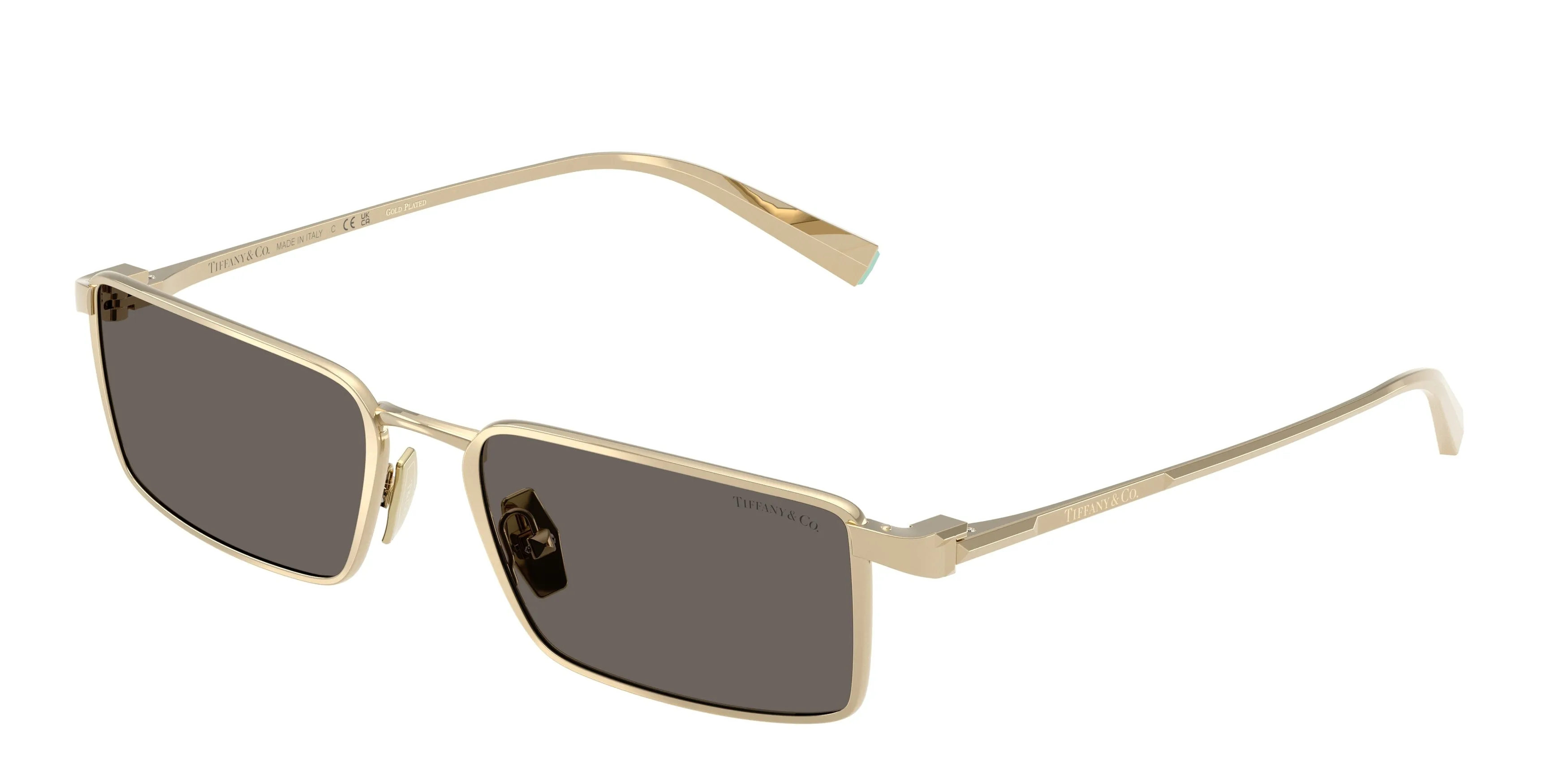 Tiffany TF3121KB 6220B1 Occhiali da sole Metallo Oro Grigio Squadrata Normale - immagine 1