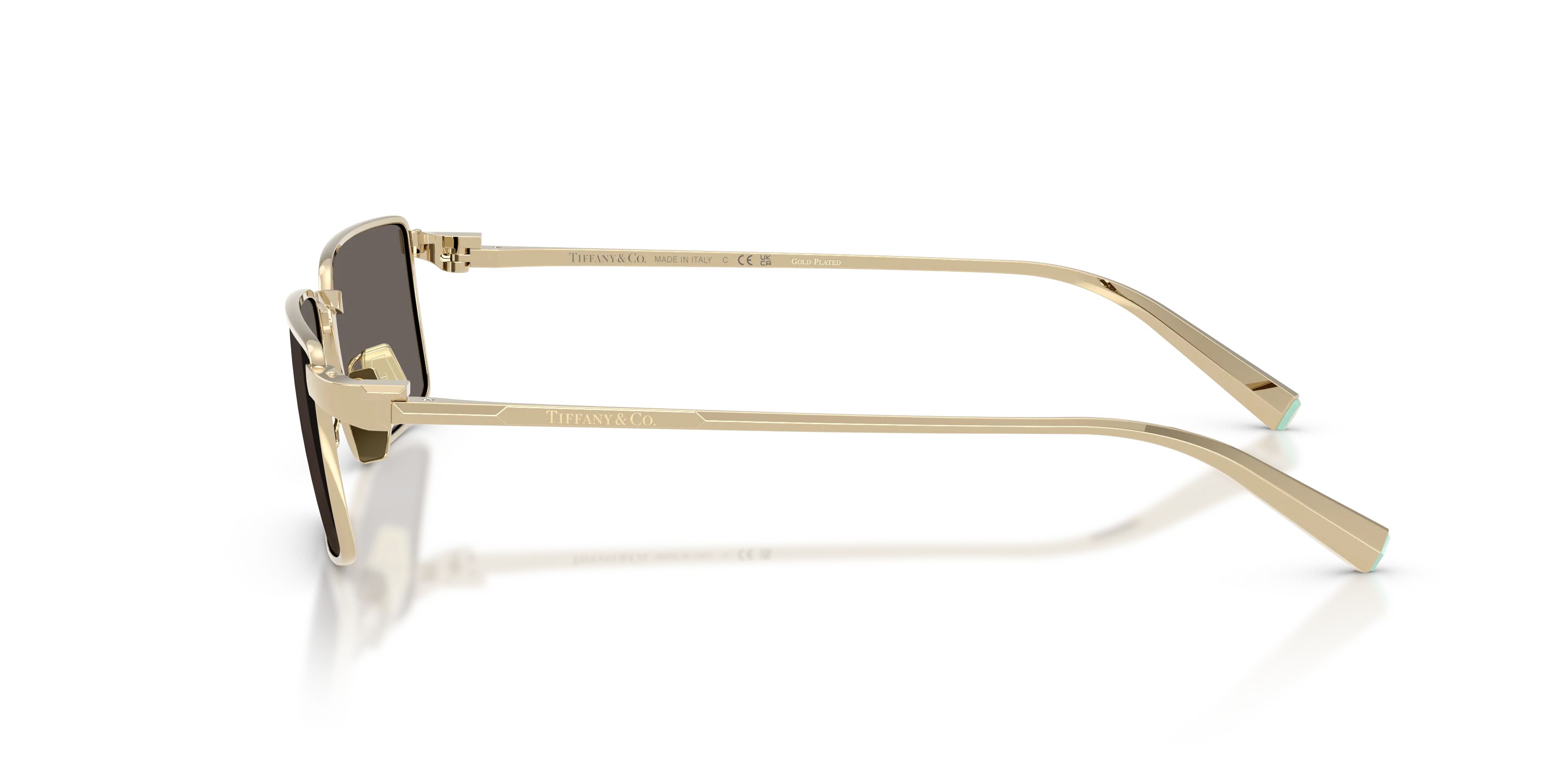 Tiffany TF3121KB 6220B1 Occhiali da sole Metallo Oro Grigio Squadrata Normale - immagine 4