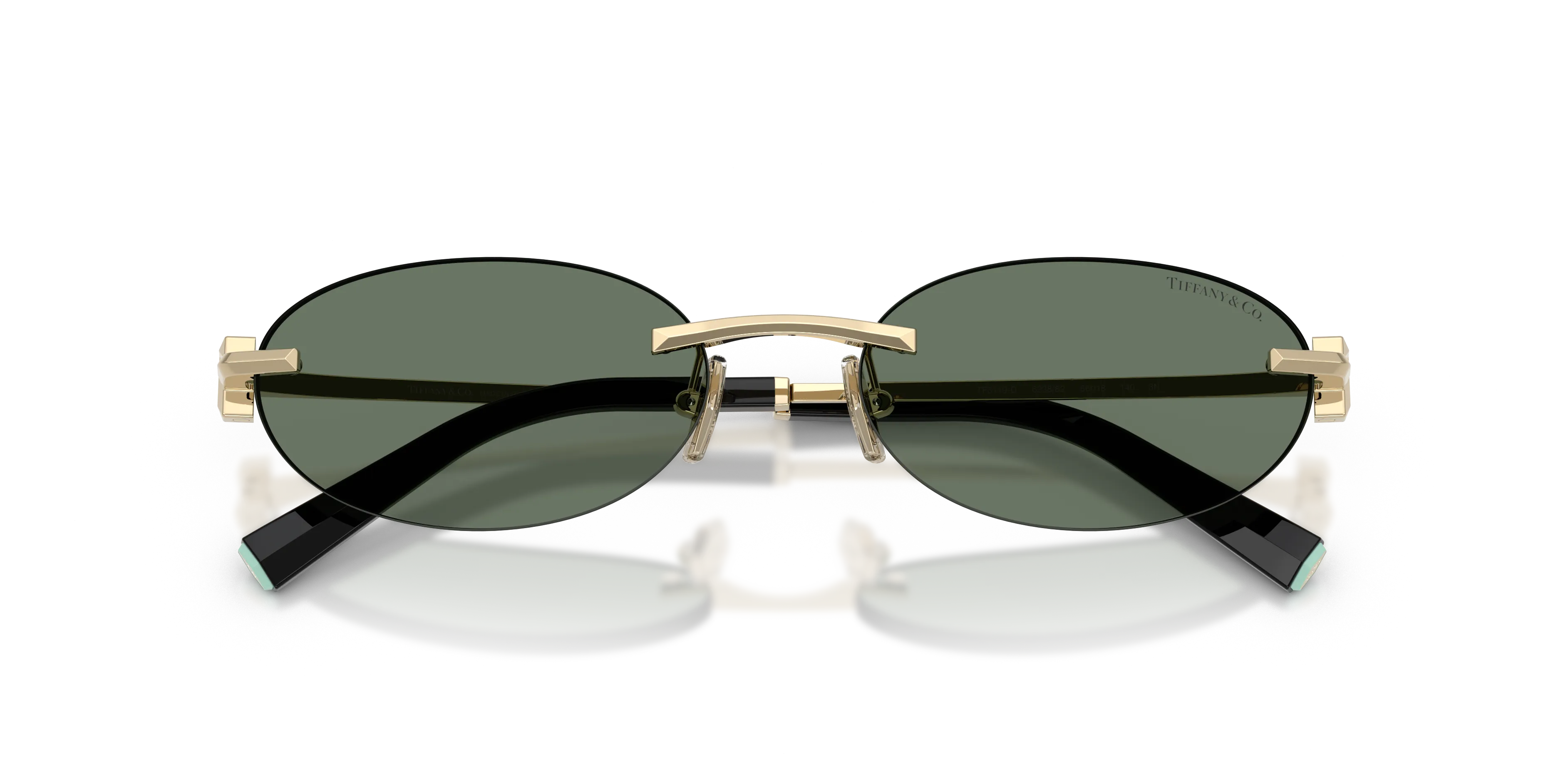 Tiffany TF3119D 623882 Occhiali da sole Metallo Oro Verde Rotonda Normale - immagine 2