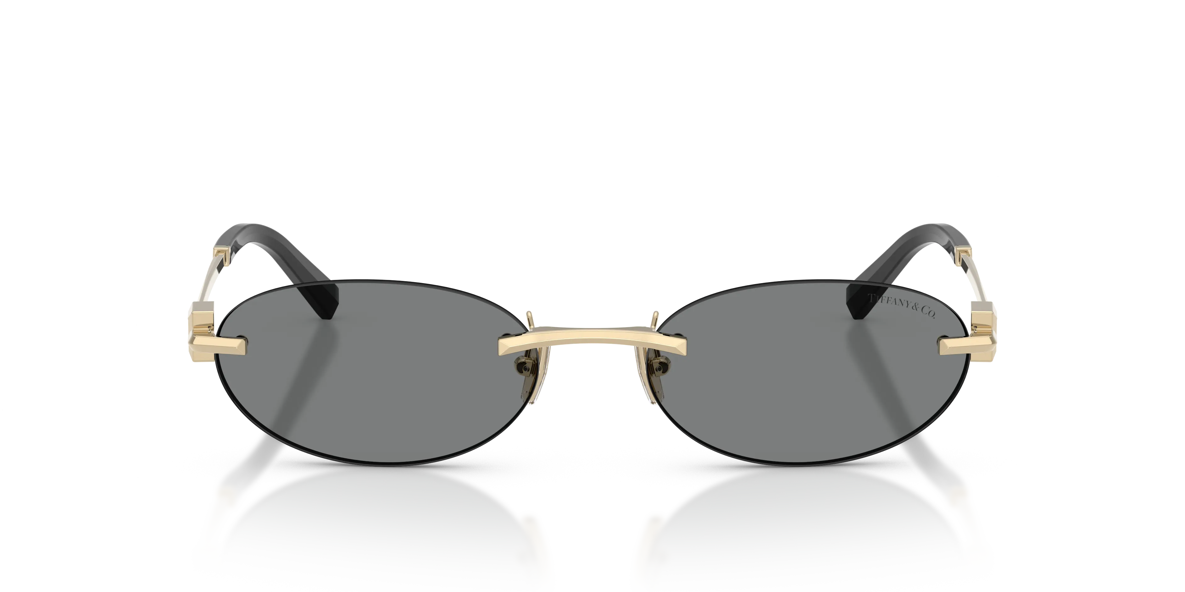 Tiffany TF3119D 602187 Occhiali da sole Metallo Oro Grigio Rotonda Normale - immagine 3