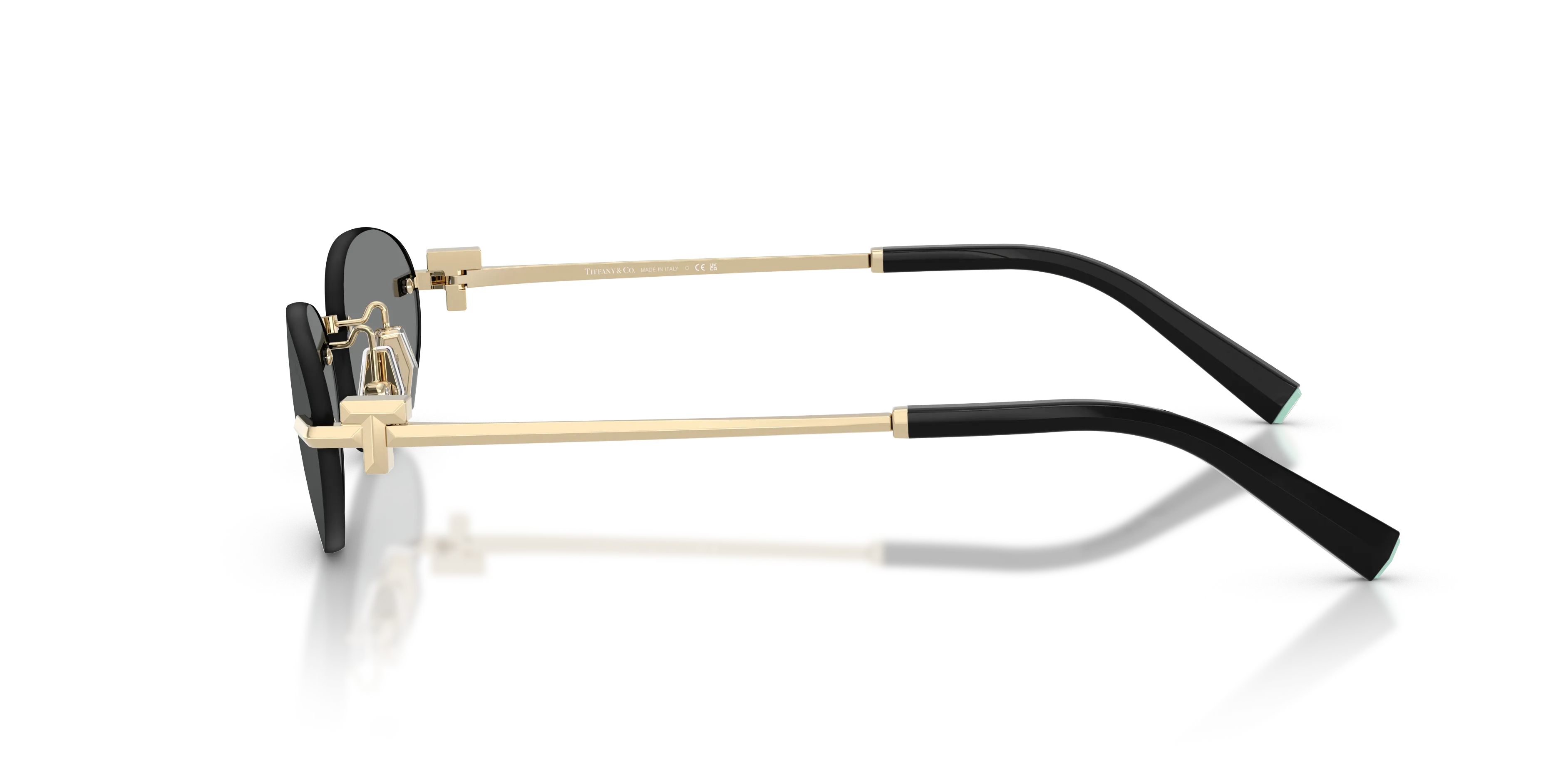 Tiffany TF3119D 602187 Occhiali da sole Metallo Oro Grigio Rotonda Normale - immagine 4