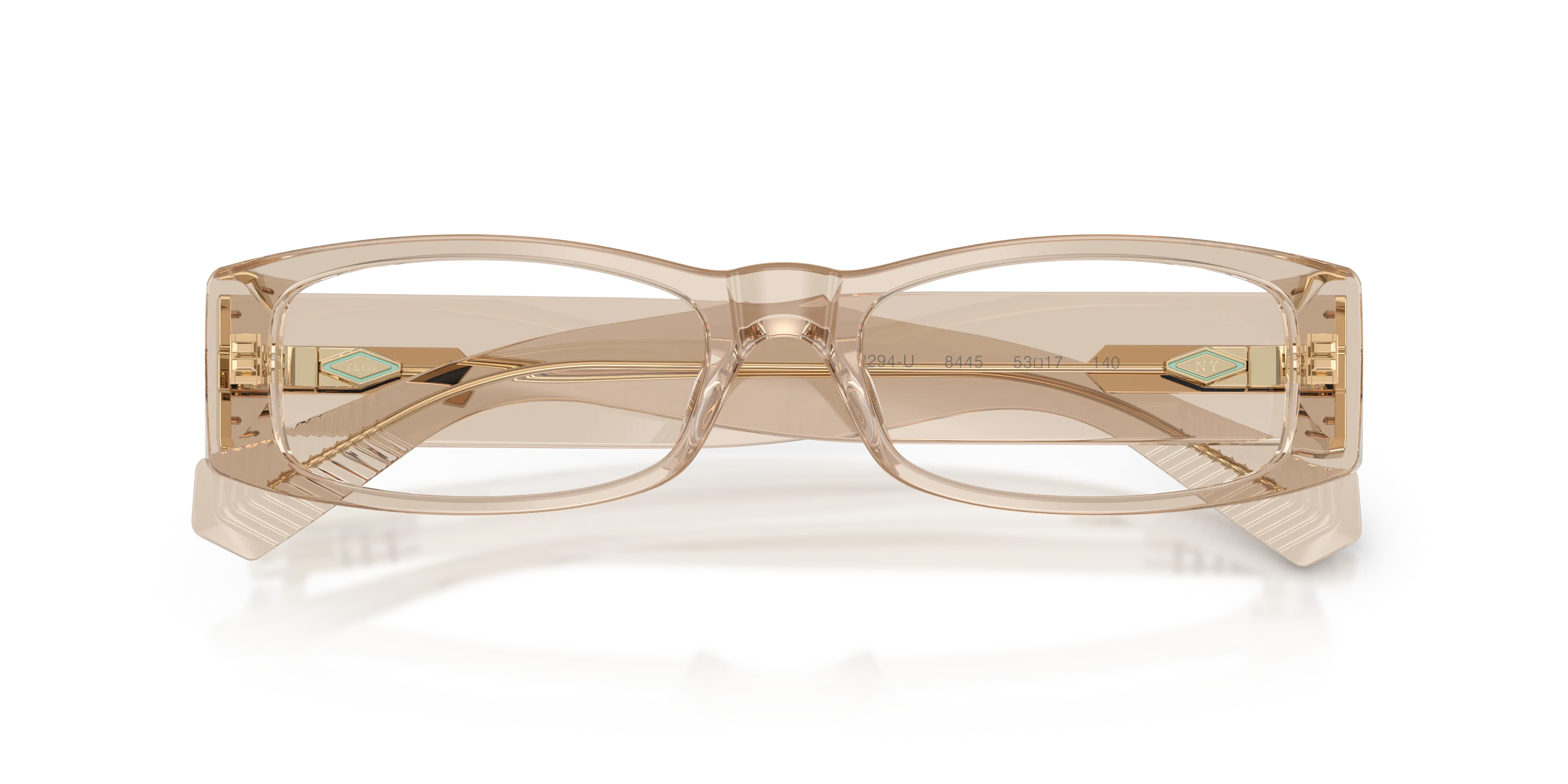Tiffany TF2294U 8445 Montature da vista Acetato Marrone Trasparente Squadrata Normale - immagine 2