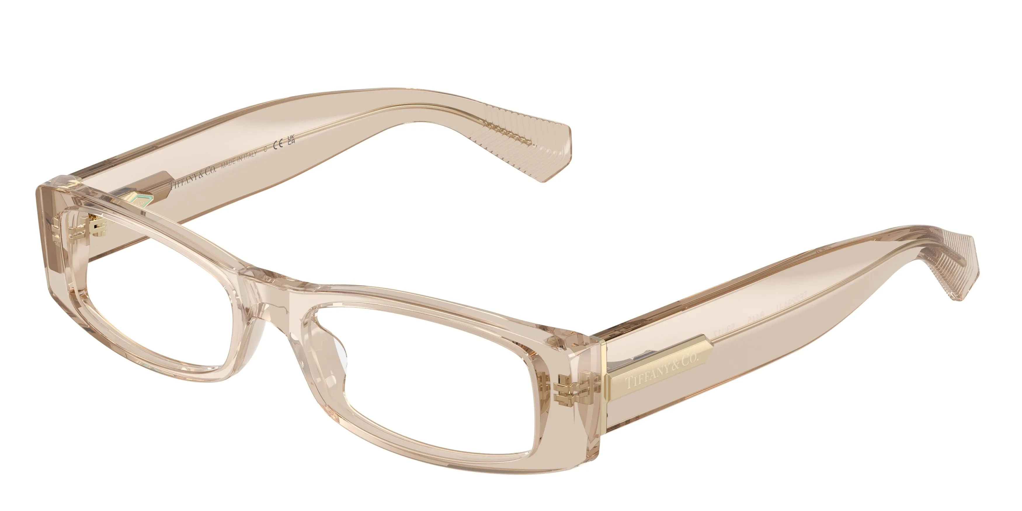 Tiffany TF2294U 8445 Montature da vista Acetato Marrone Trasparente Squadrata Normale - immagine 1