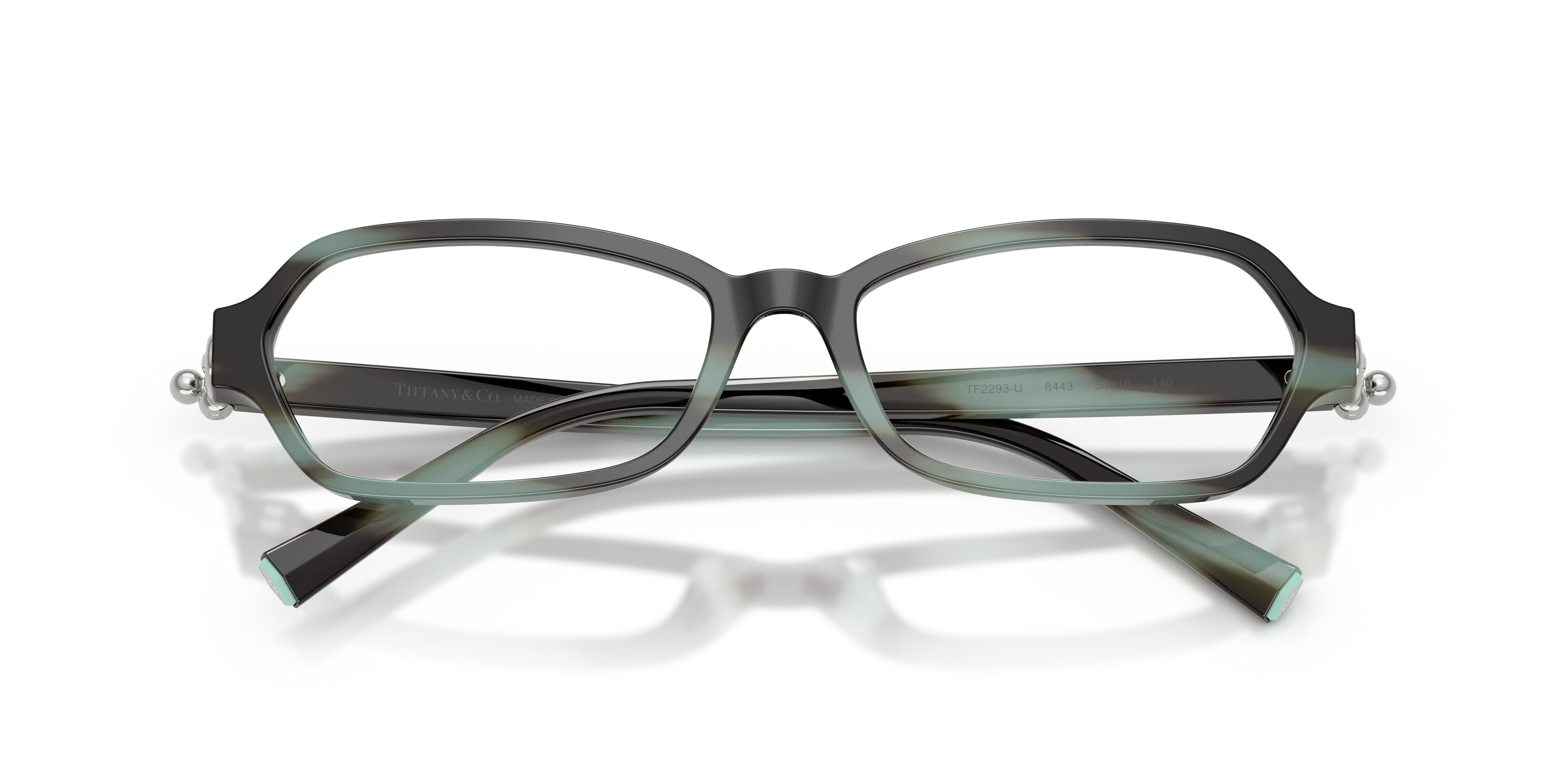 Tiffany TF2293U 8443 Montature da vista Acetato Tartaruga Trasparente Geometrica Normale - immagine 2
