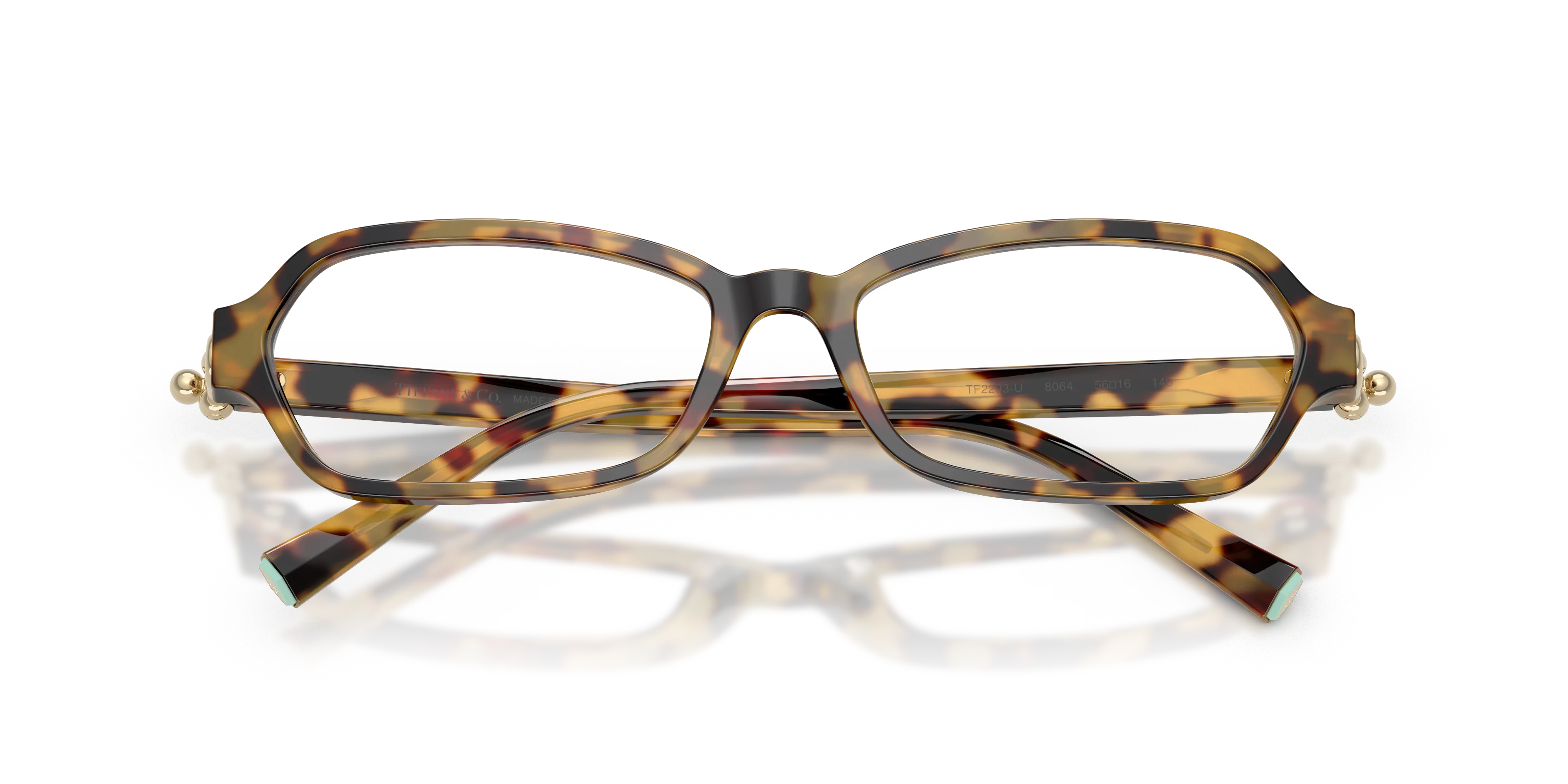 Tiffany TF2293U 8064 Montature da vista Acetato Tartaruga Trasparente Geometrica Normale - immagine 2