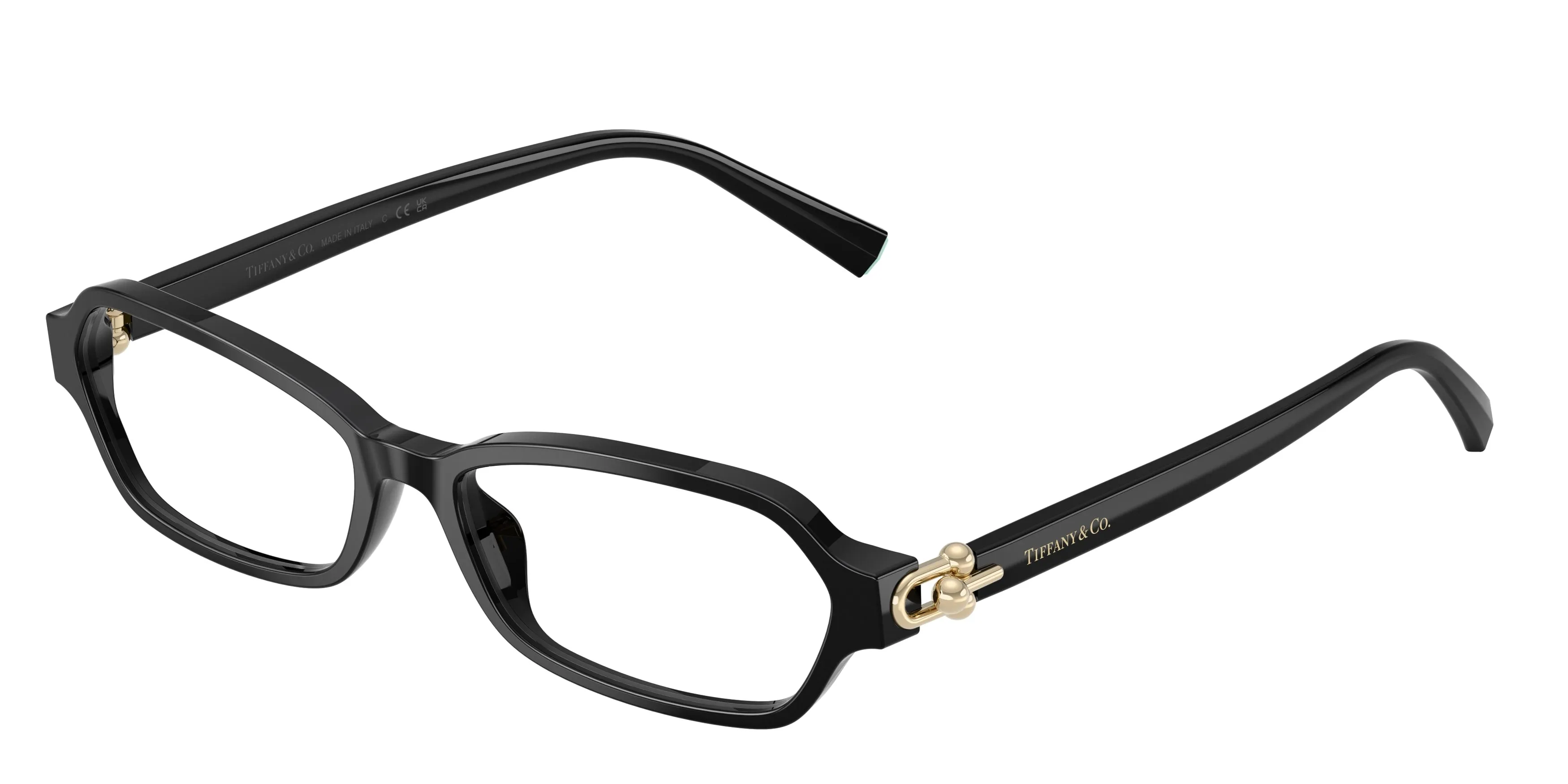 Tiffany TF2293U 8001 Montature da vista Acetato Nero Trasparente Geometrica Normale - immagine 1