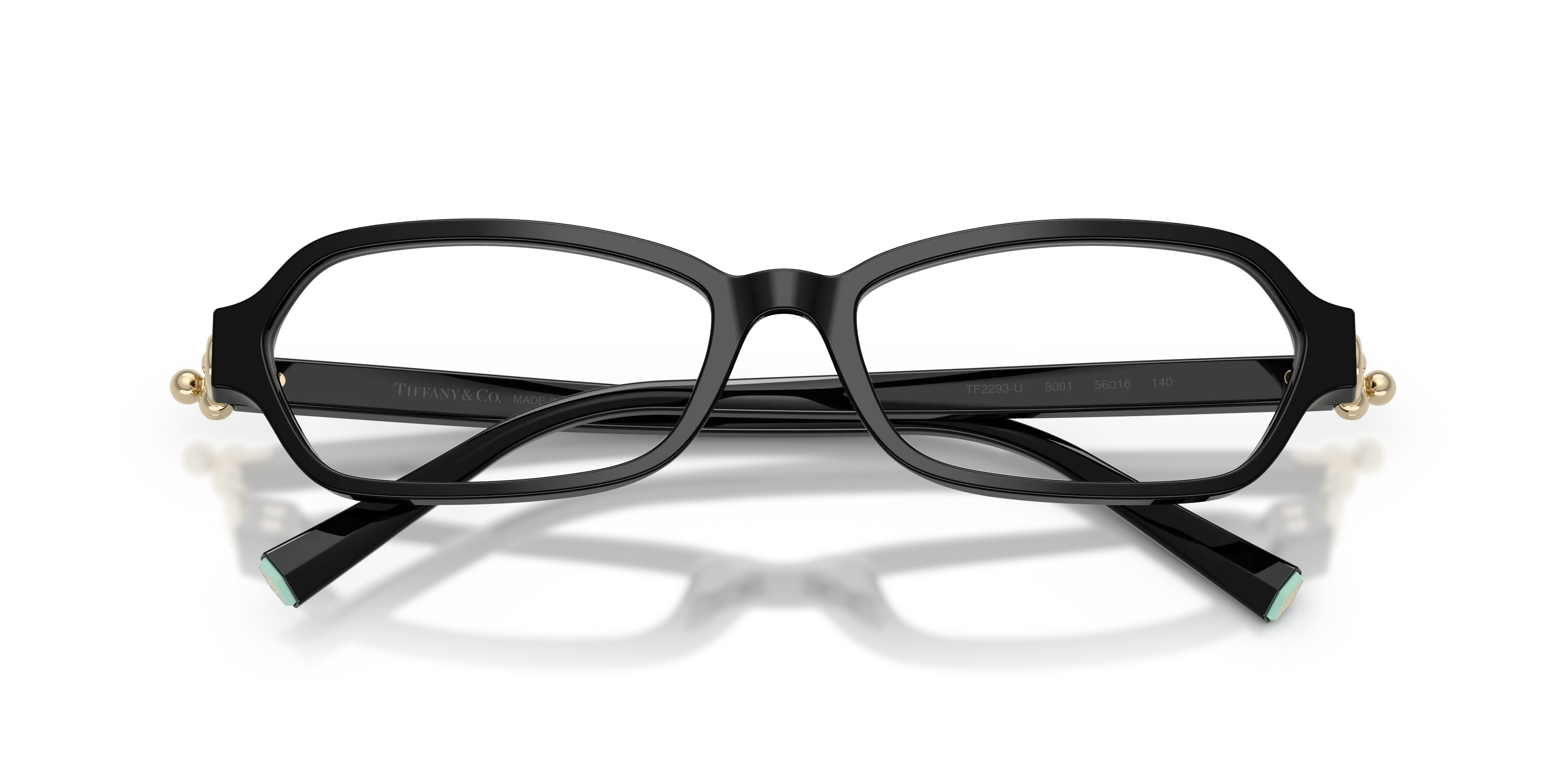 Tiffany TF2293U 8001 Montature da vista Acetato Nero Trasparente Geometrica Normale - immagine 2