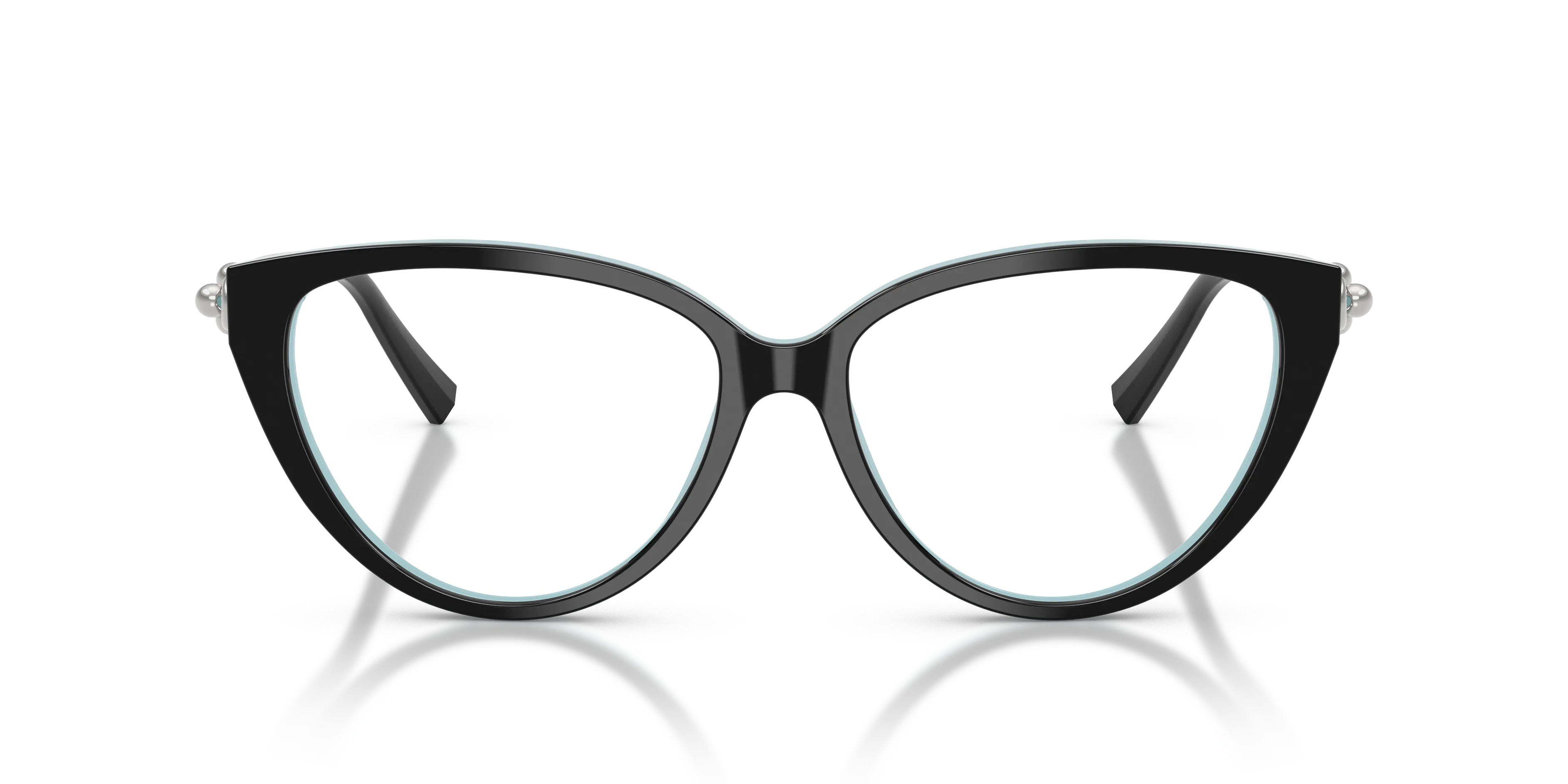Tiffany TF2292 8055 Montature da vista Acetato Nero Trasparente Cat Eye Normale - immagine 3