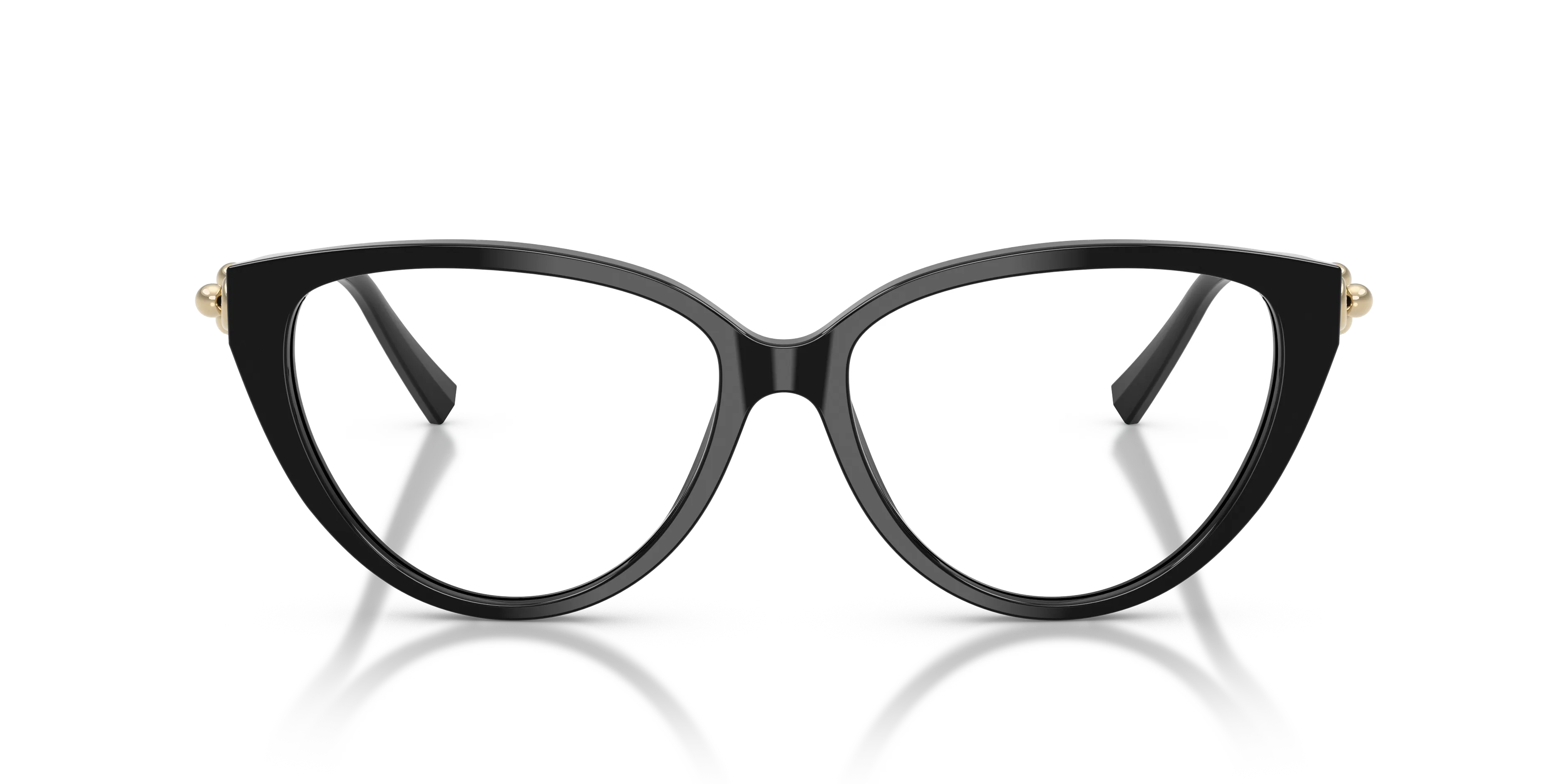 Tiffany TF2292 8001 Montature da vista Acetato Nero Trasparente Cat Eye Normale - immagine 3