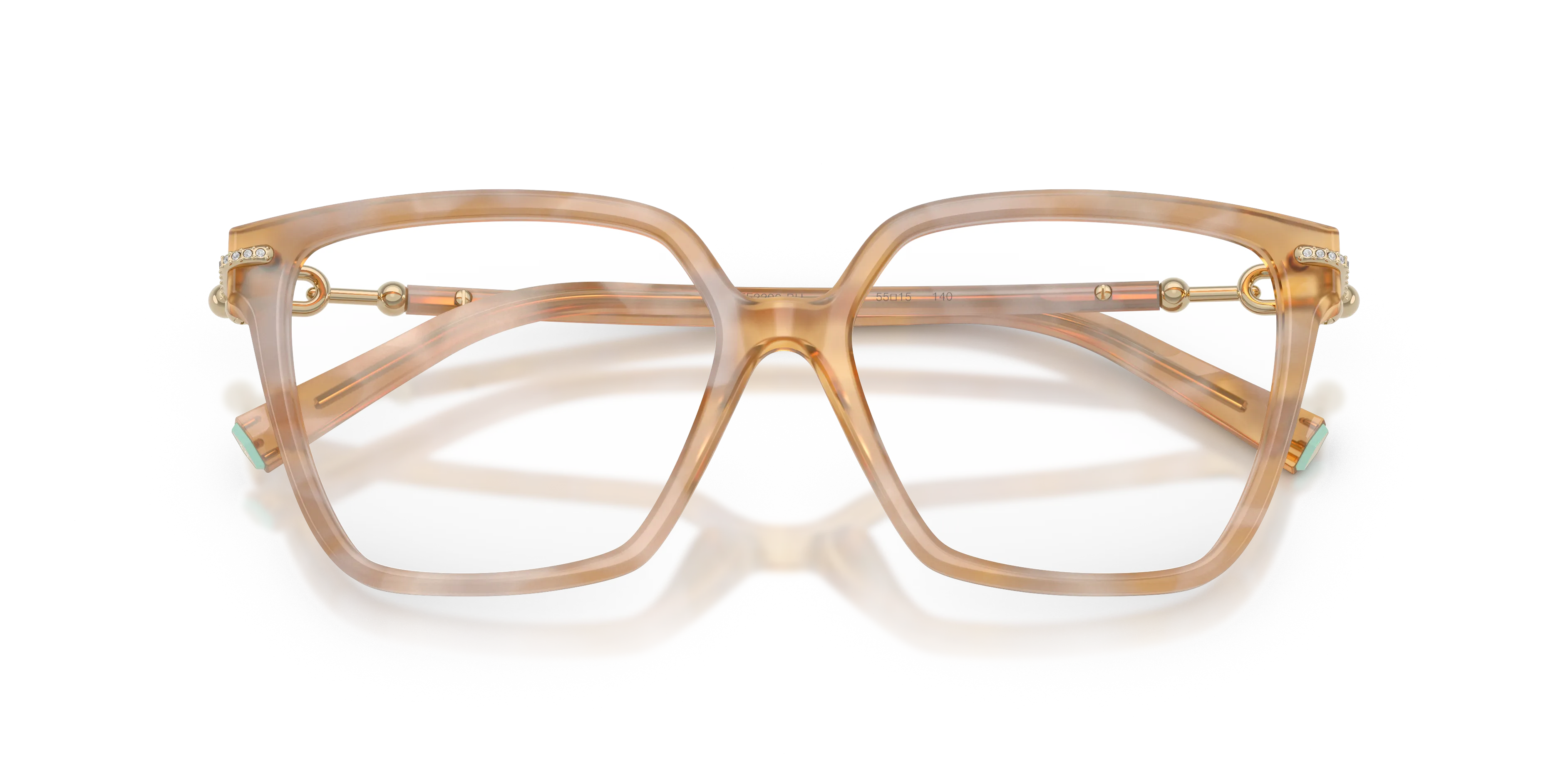 Tiffany TF2290BU 8451 Montature da vista Acetato Tartaruga Trasparente Squadrata Normale - immagine 2
