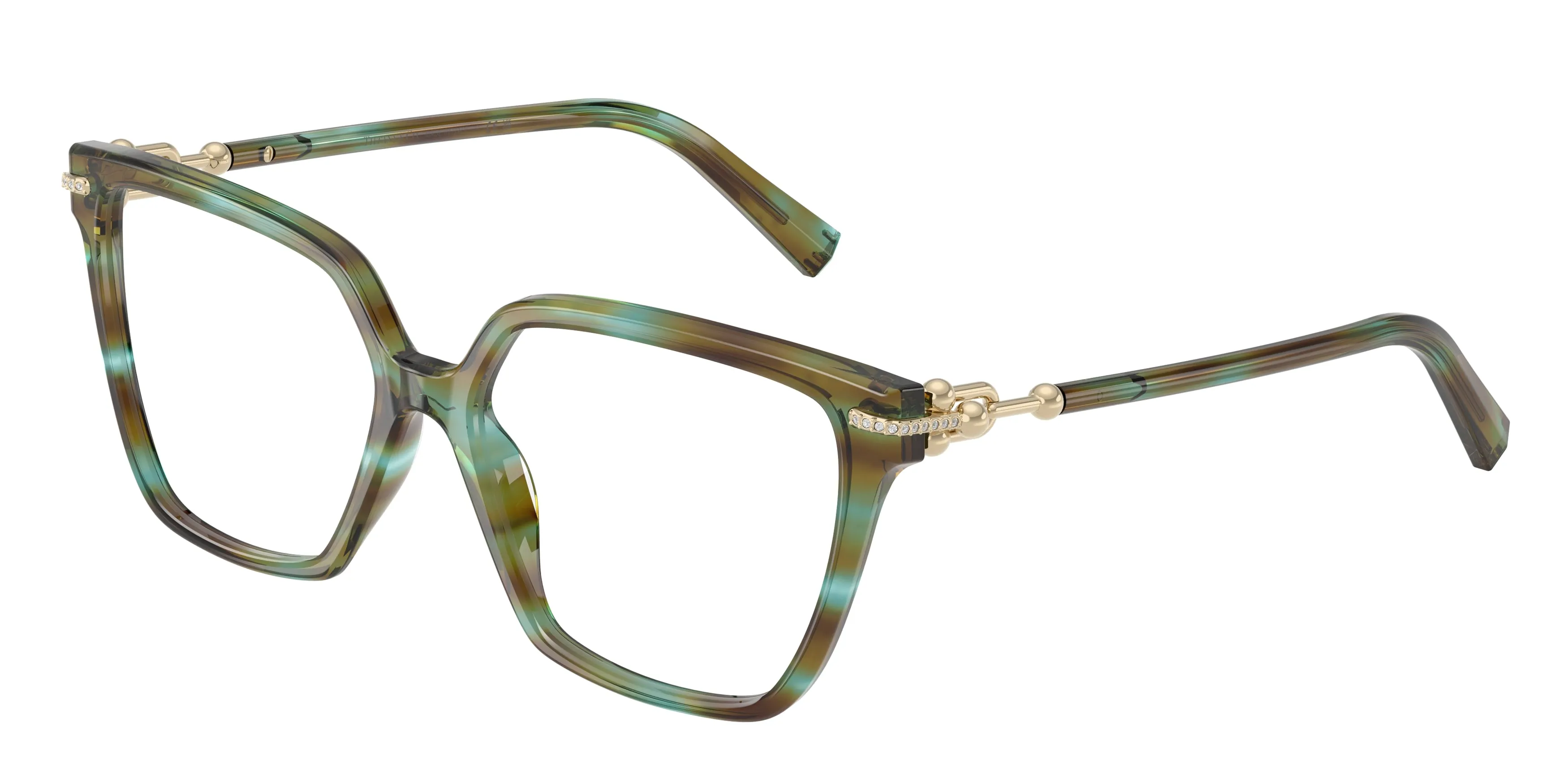 Tiffany TF2290BU 8124 Montature da vista Acetato Blu Trasparente Squadrata Normale - immagine 1