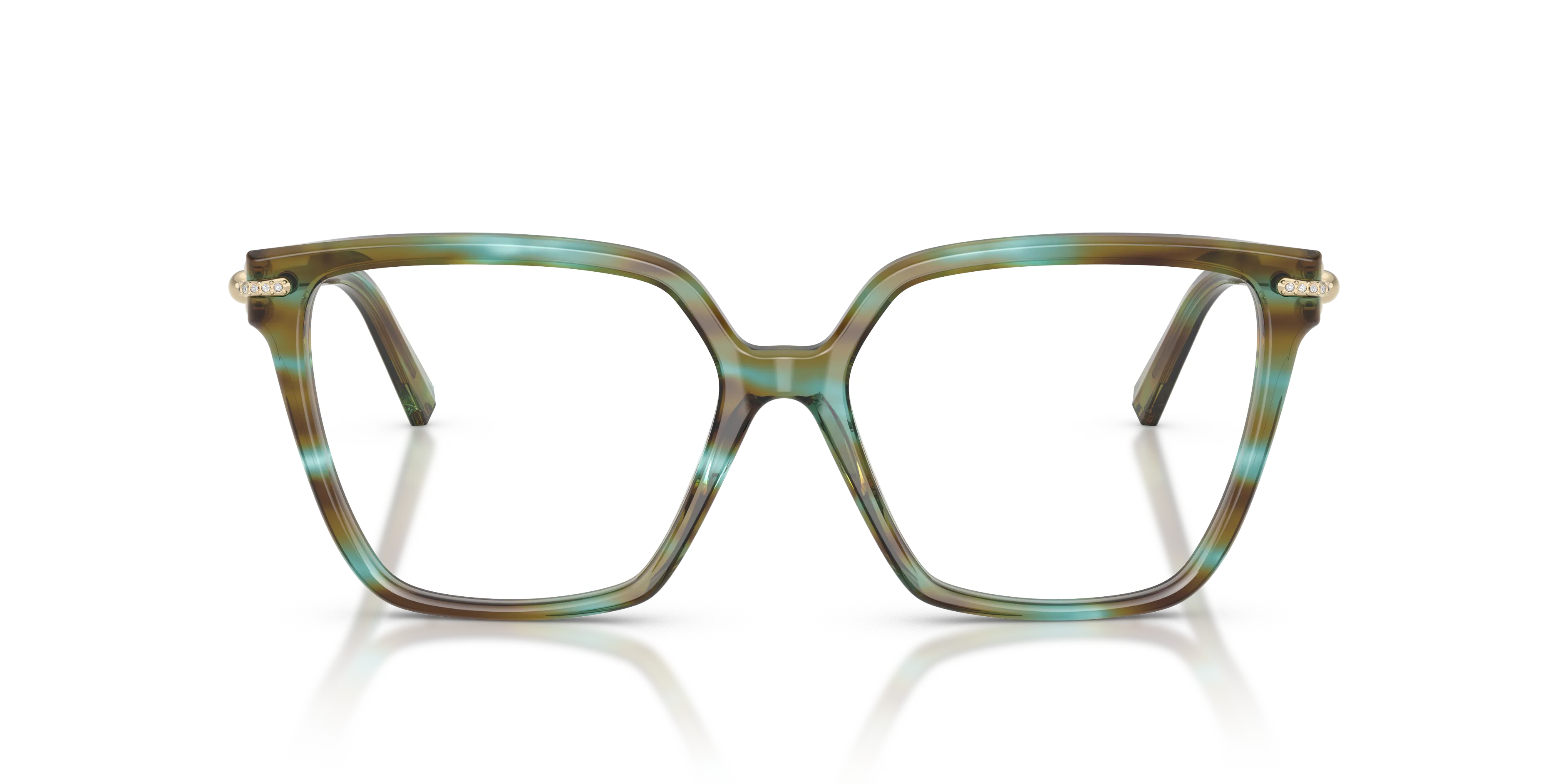 Tiffany TF2290BU 8124 Montature da vista Acetato Blu Trasparente Squadrata Normale - immagine 3