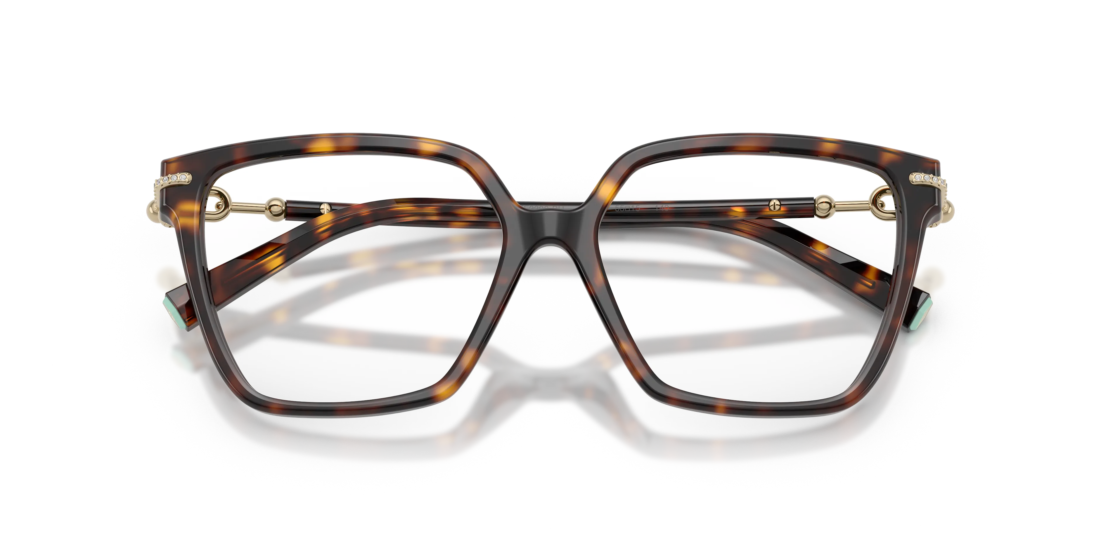 Tiffany TF2290BU 8015 Montature da vista Acetato Tartaruga Trasparente Squadrata Normale - immagine 2