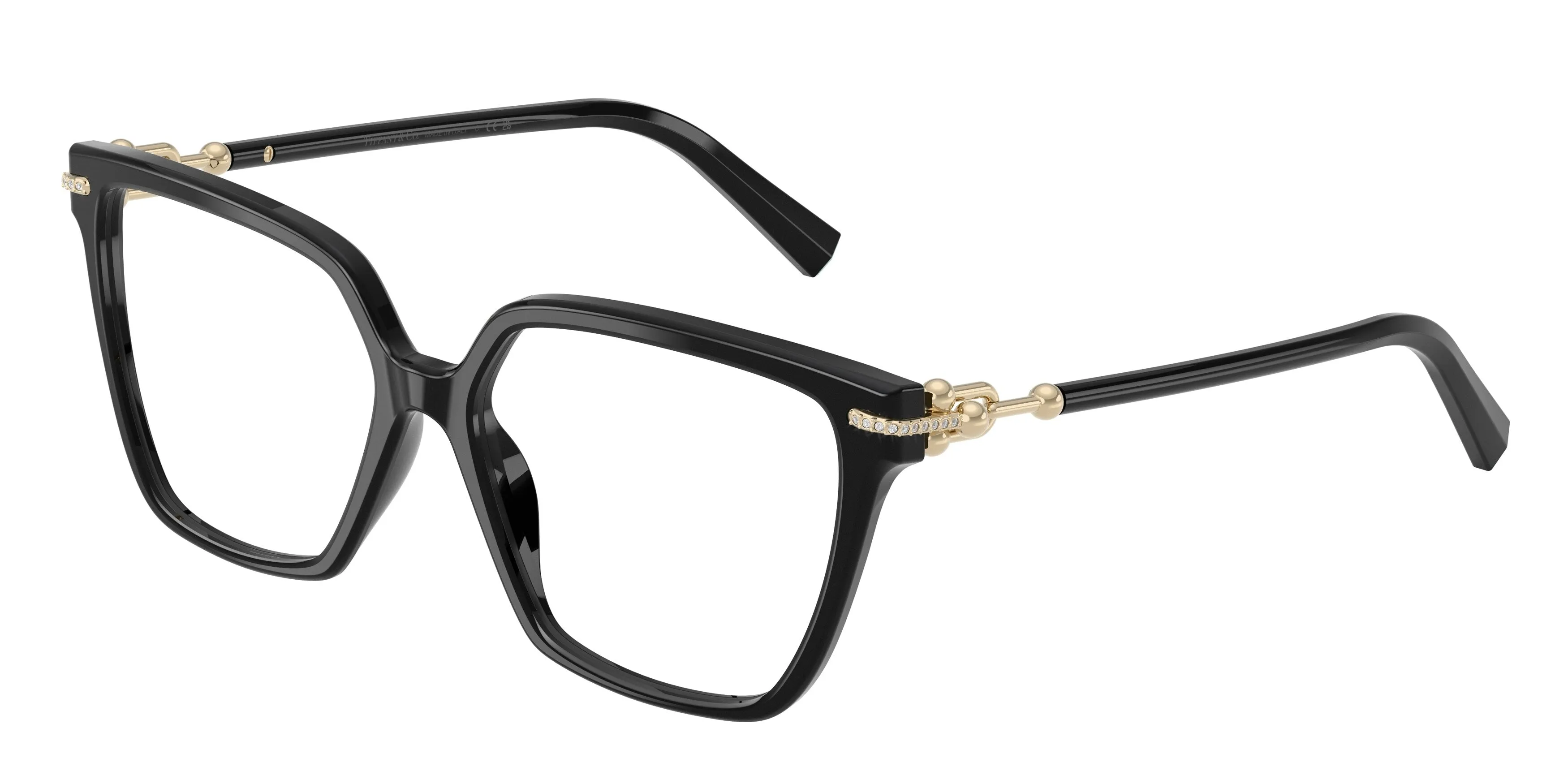 Tiffany TF2290BU 8001 Montature da vista Acetato Nero Trasparente Squadrata Normale - immagine 1