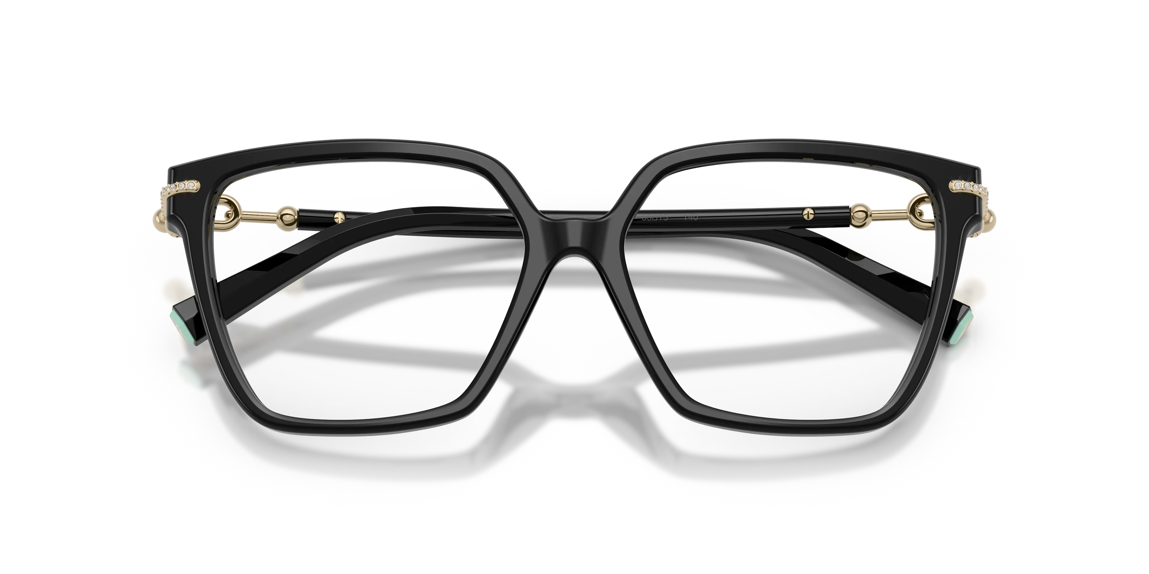 Tiffany TF2290BU 8001 Montature da vista Acetato Nero Trasparente Squadrata Normale - immagine 2