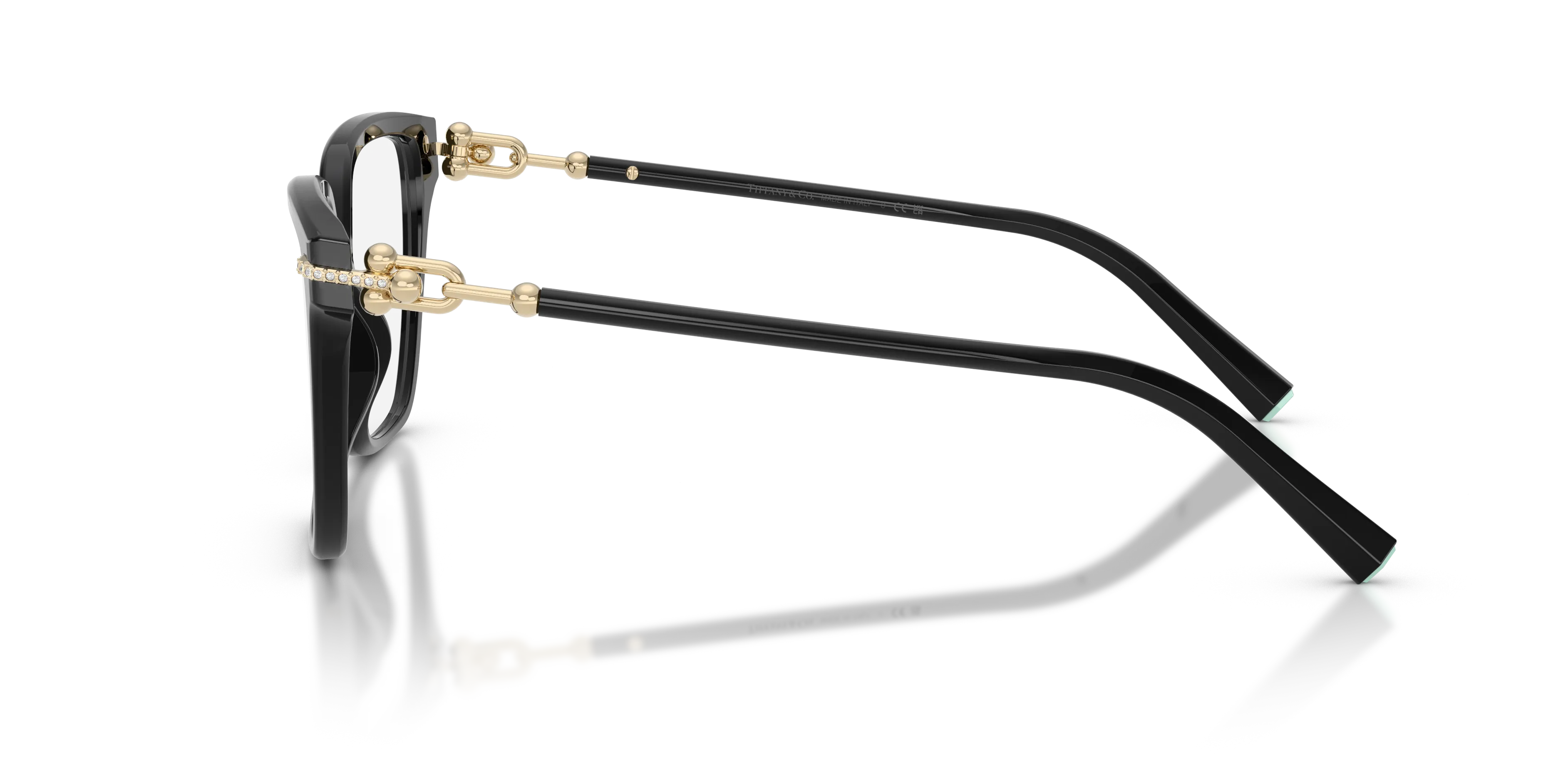 Tiffany TF2290BU 8001 Montature da vista Acetato Nero Trasparente Squadrata Normale - immagine 4