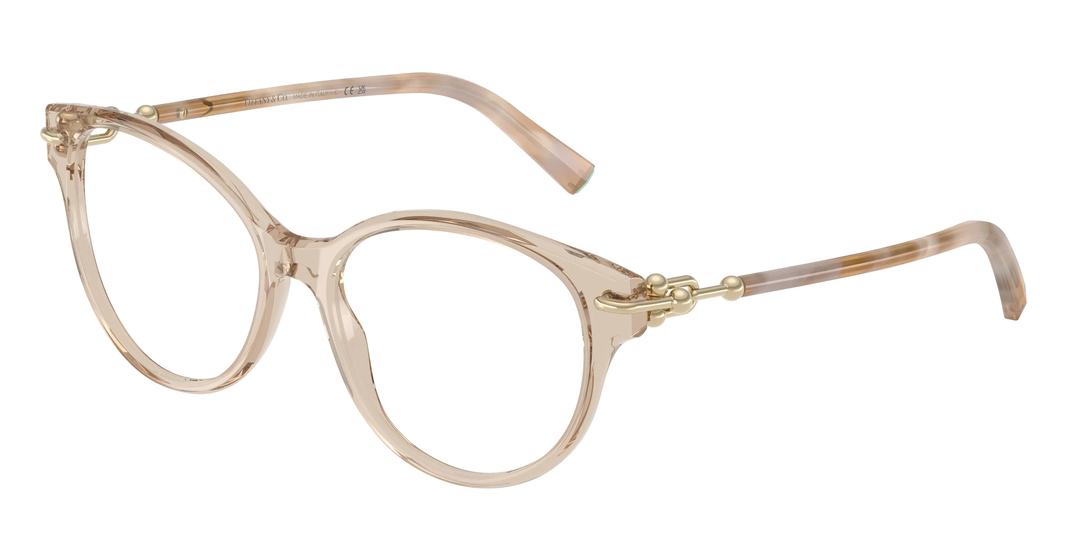 Tiffany TF2289 8445 Montature da vista Acetato Marrone Trasparente Cat Eye Normale - immagine 1