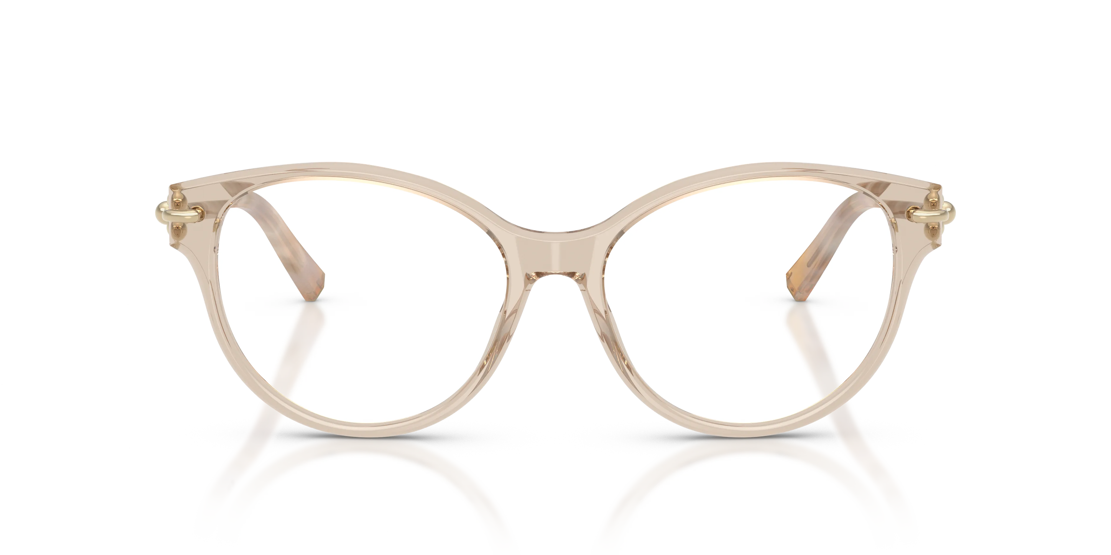 Tiffany TF2289 8445 Montature da vista Acetato Marrone Trasparente Cat Eye Normale - immagine 3