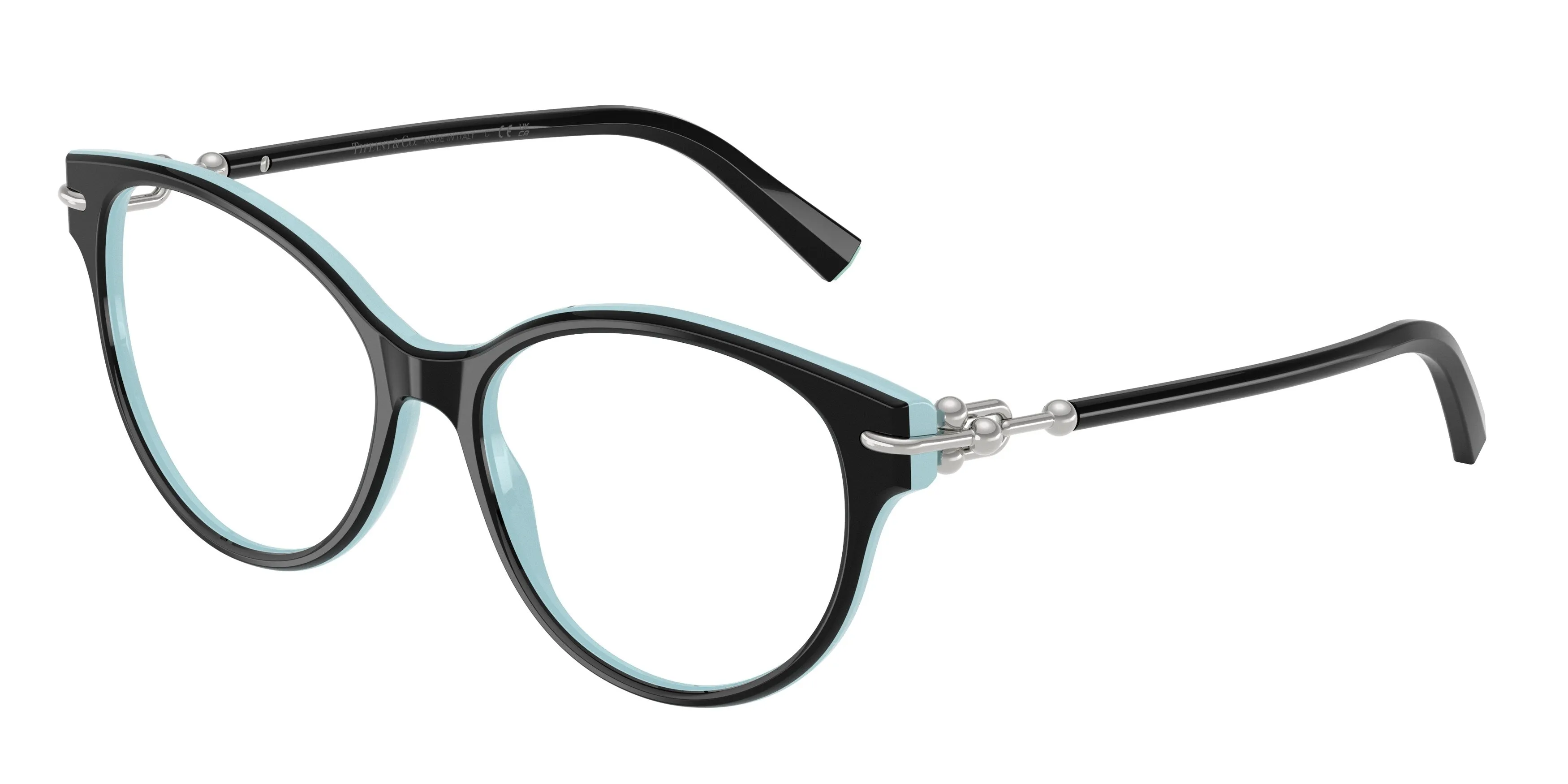 Tiffany TF2289 8055 Montature da vista Acetato Nero Trasparente Cat Eye Normale - immagine 1
