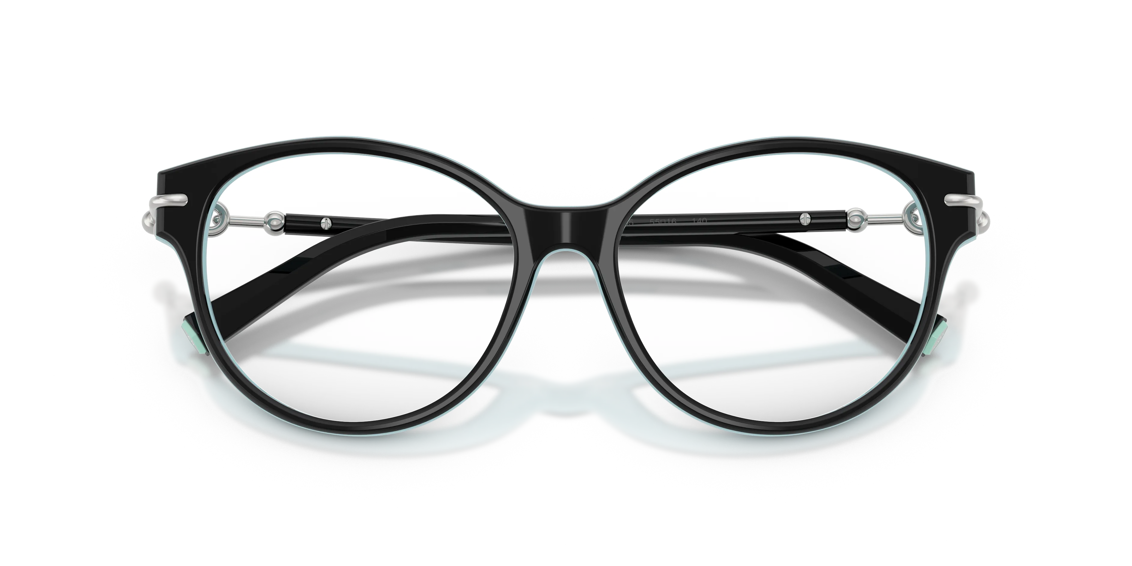 Tiffany TF2289 8055 Montature da vista Acetato Nero Trasparente Cat Eye Normale - immagine 2