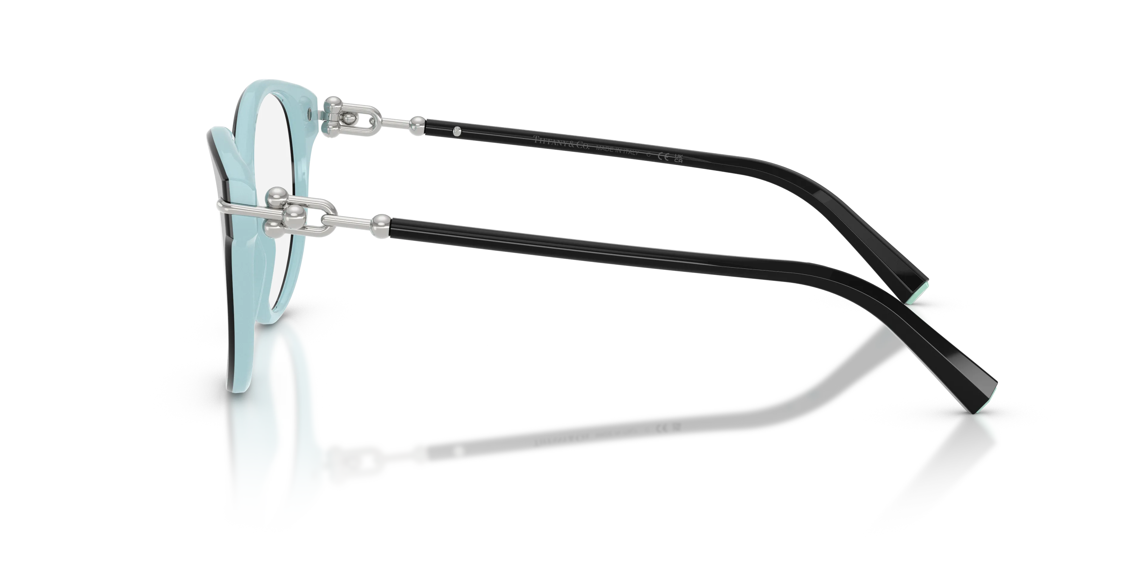 Tiffany TF2289 8055 Montature da vista Acetato Nero Trasparente Cat Eye Normale - immagine 4