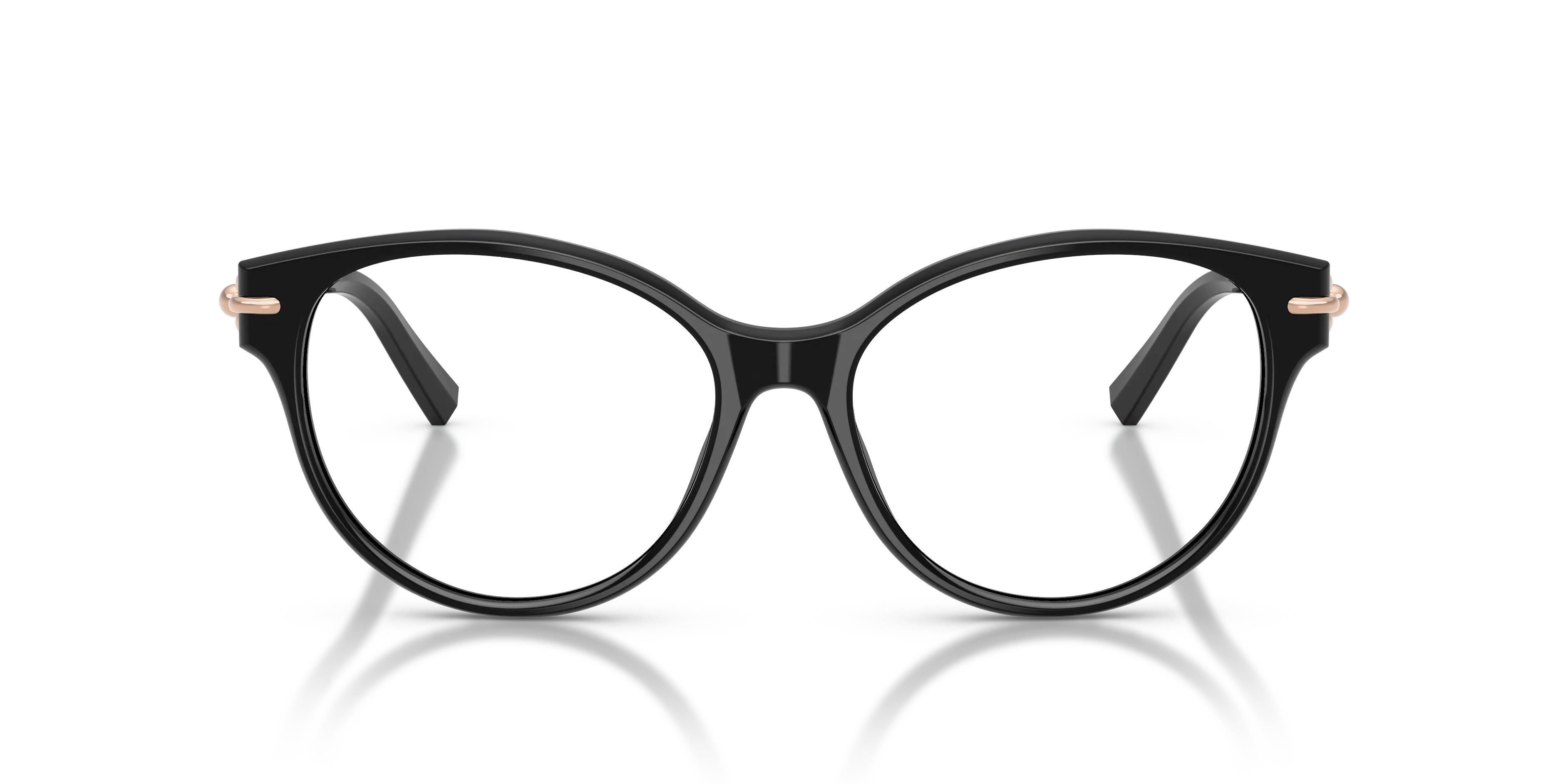 Tiffany TF2289 8001 Montature da vista Acetato Nero Trasparente Cat Eye Normale - immagine 3