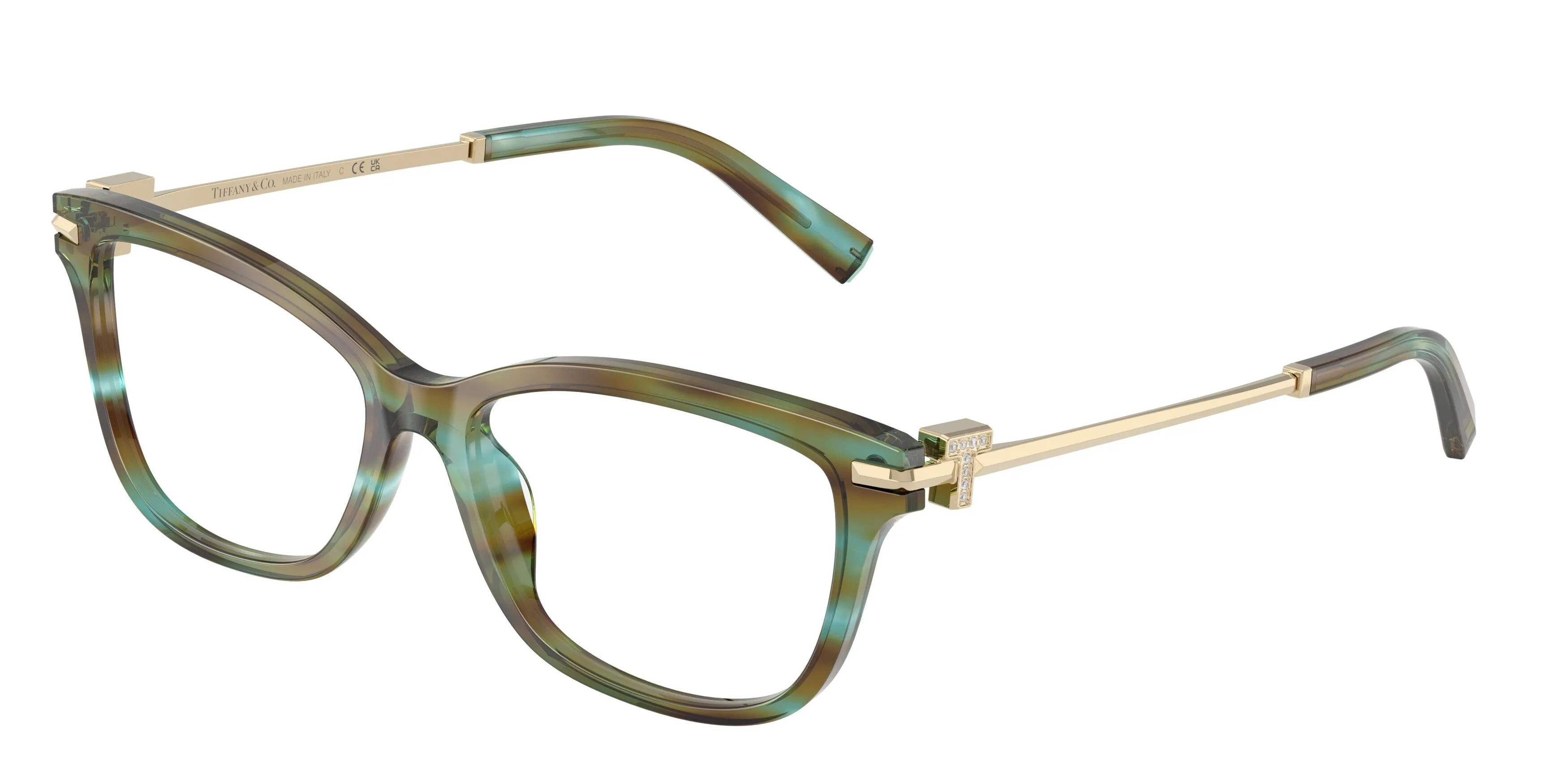 Tiffany TF2288B 8124 Montature da vista Acetato Blu Trasparente Pillow Normale - immagine 1